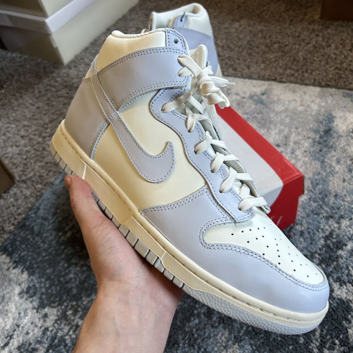 Nike × Vintage DD1869-102 NiKE DUNK HiGH FOOTBALL GREY SAiL PALE iVORY Size US 10.5 / EU 43-44 - 2 Thumbnail