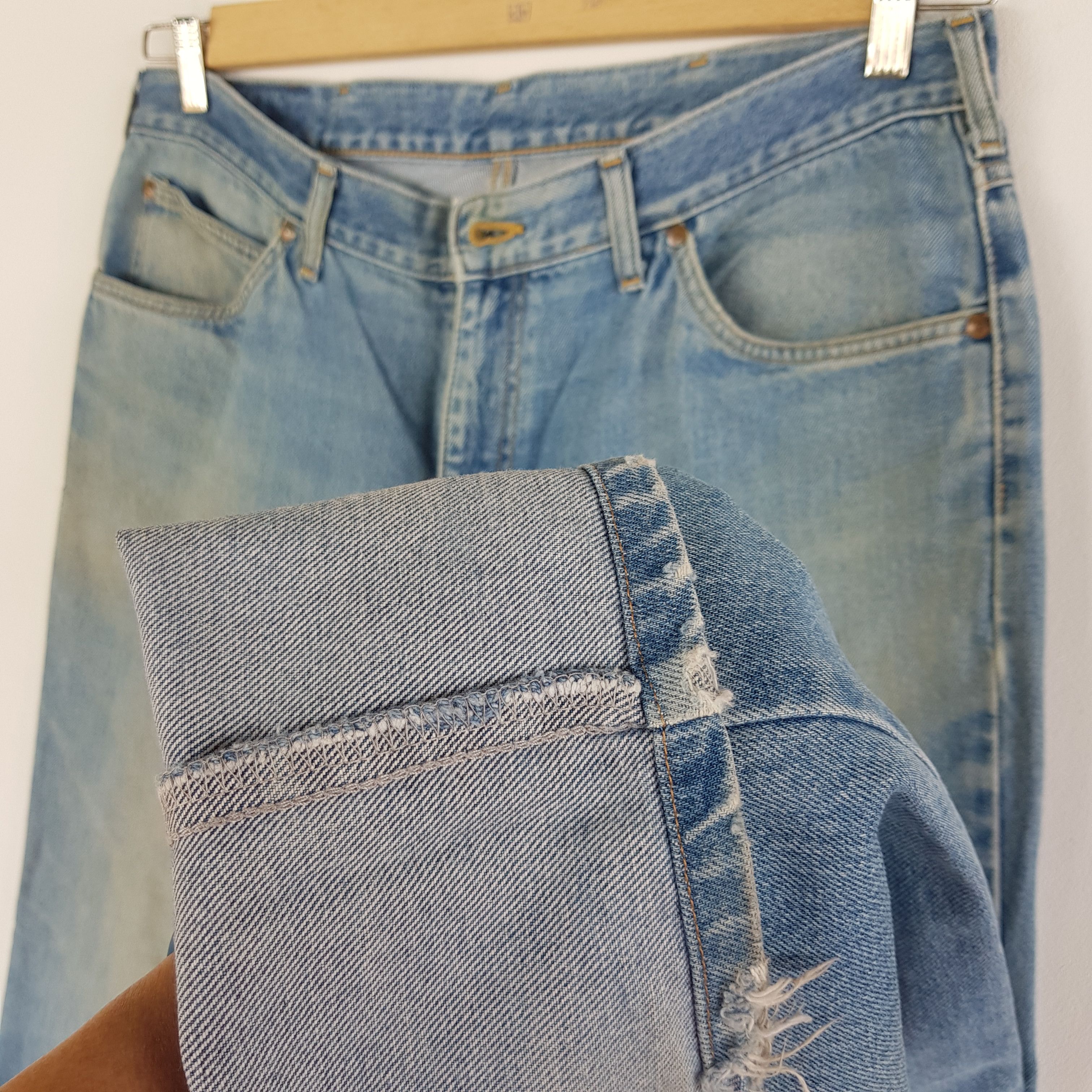 Lee Vintage 90s Lee Light Wash Jeans Lee Sanforized Denim Pants Size US 36 / EU 52 - 6 Thumbnail
