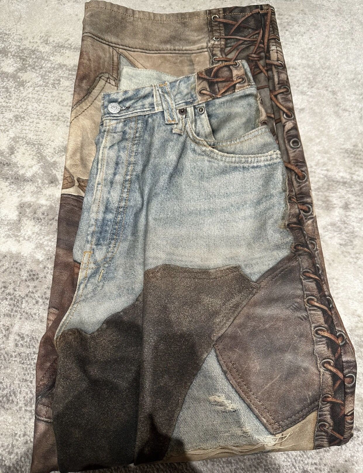 Acne Studios Acne studios Vintage mud dyed patchwork jeans 2412-Nextarrow Size US 44 / EU 60 - 5 Thumbnail