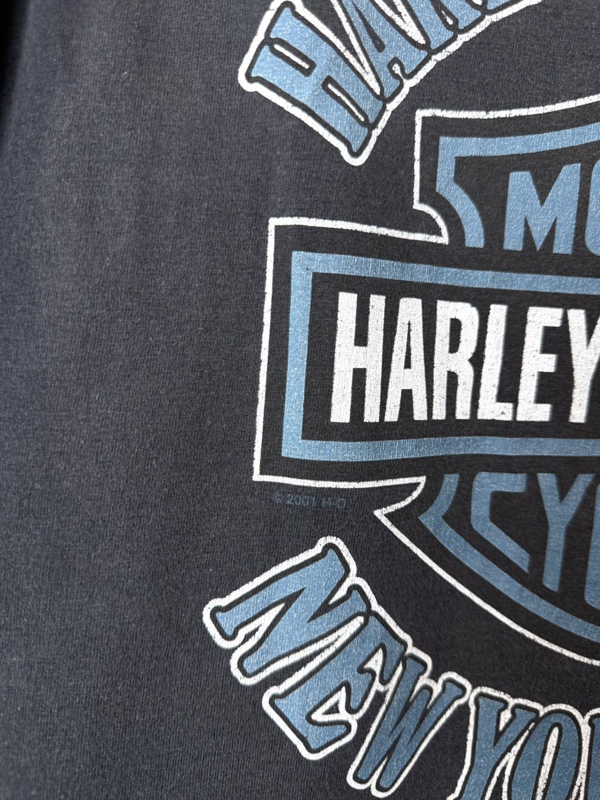 Harley Davidson Vintage 2001 Harley Davidson New York T Shirt Size US L / EU 52-54 / 3 - 7 Thumbnail