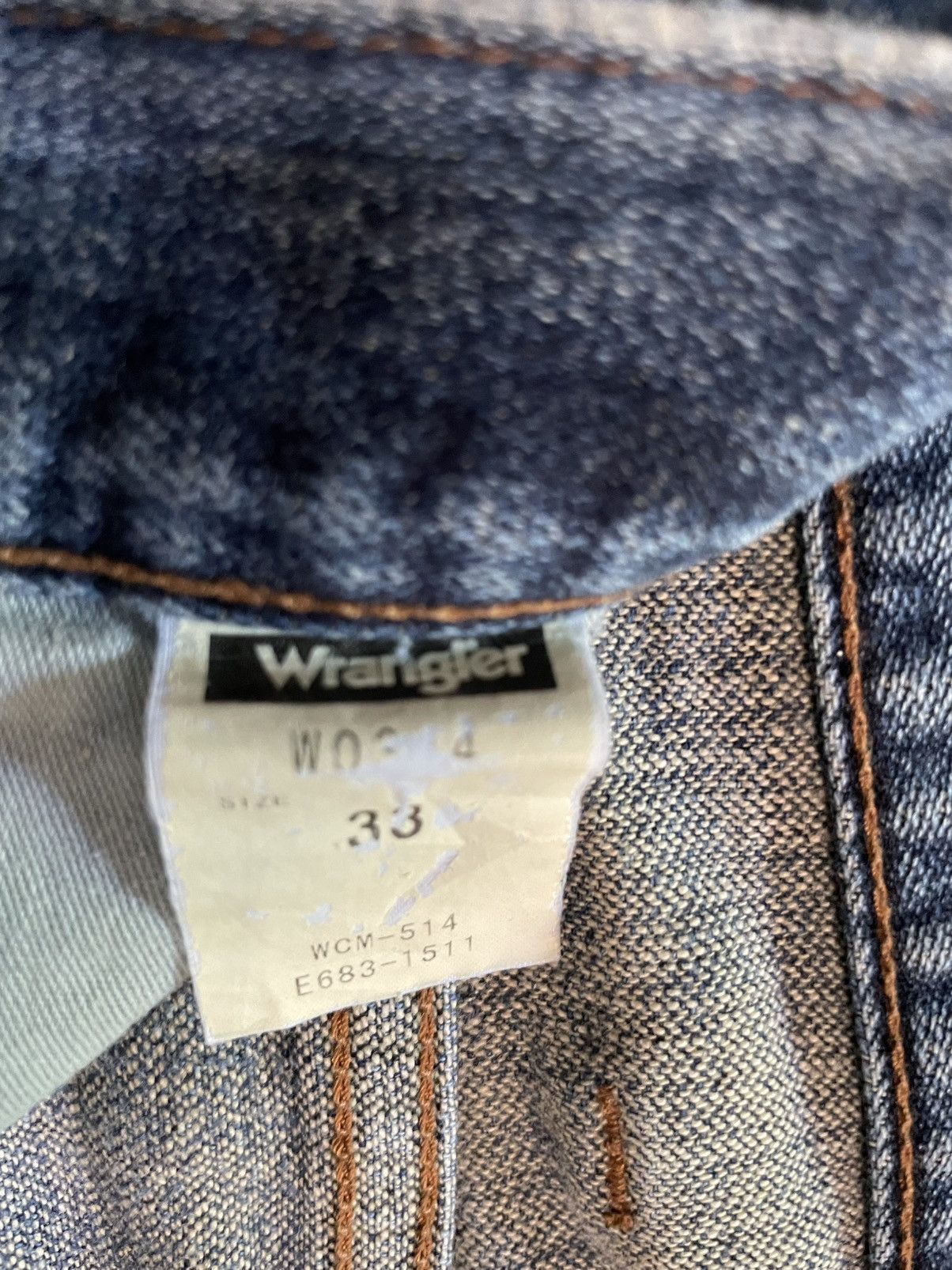 Japanese Brand Vintage Wrangler Japanese Brand Distressed Faded Size US 33 - 7 Thumbnail