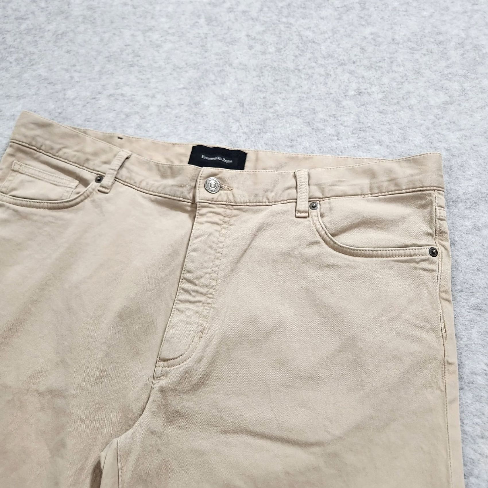 Ermenegildo Zegna Ermenegildo Zegna Pants Mens 38x31 Beige Chino Straight Leg Luxury City 5 Pocket Preppy Size US 38 / EU 54 - 5 Thumbnail