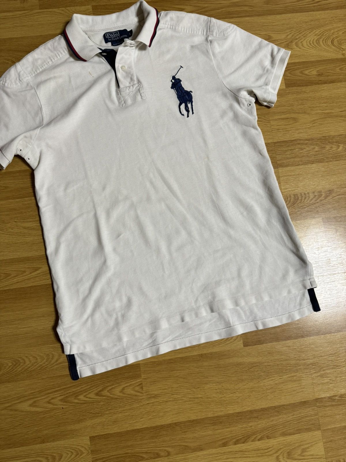 Polo Ralph Lauren × Vintage Vintage Polo Ralph Lauren rugby custom fit y2k polo big logo Size US L / EU 52-54 / 3 - 7 Thumbnail