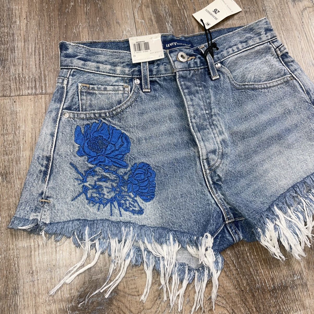 Levi's Made & Crafted BNWT Levis Made Crafted Cropped Denim Shorts Womens 26 NEW Size 26" / US 2 / IT 38 - 3 Thumbnail