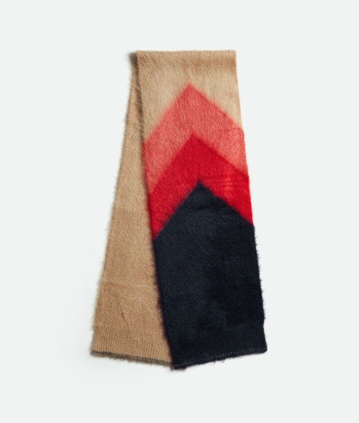 Bottega Veneta Double Mohair Chevron Scarf Size ONE SIZE - 1 Thumbnail