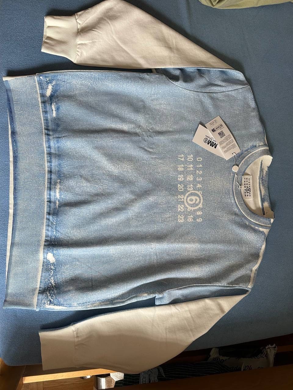 MM6 Mm6 Maison Margiela washed sweatshort blue Size US L / EU 52-54 / 3 - 1 Thumbnail