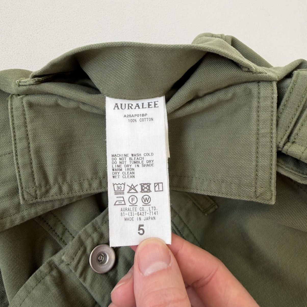 Auralee Washed Green ‘Bleached Baker Pants’ Size US 32 / EU 48 - 8 Thumbnail