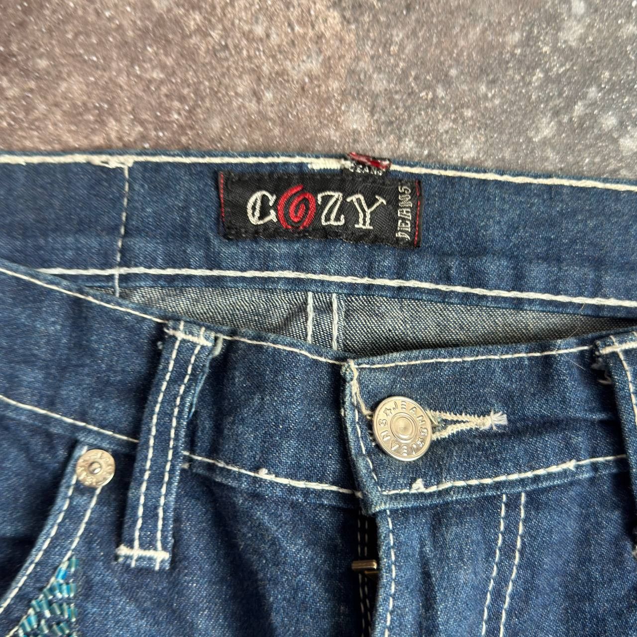 If Six Was Nine × Japanese Brand × Le Grande Bleu (L.G.B.) Cozy Jeans Vintage Y2K Low Rise Mega Flared Jeans Size 28" / US 6 / IT 42 - 10 Thumbnail