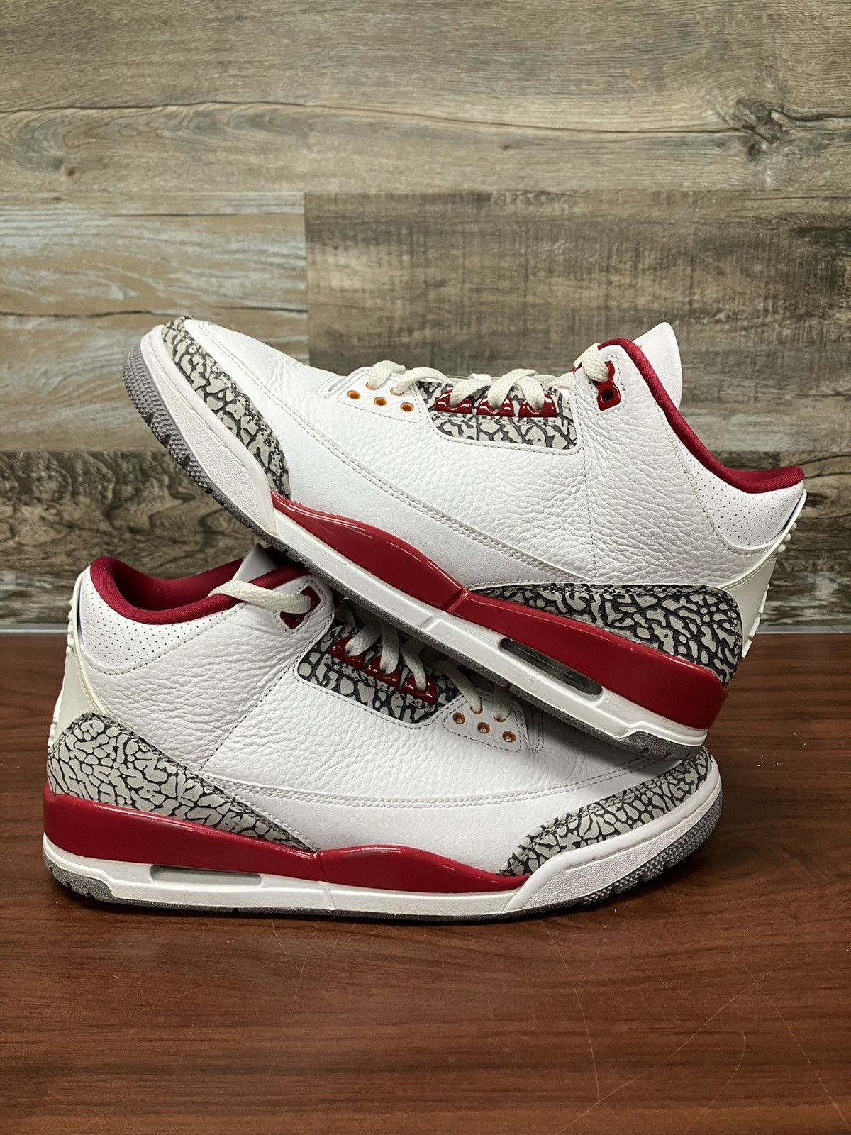 image of Jordan Brand 3 Retro Cardinal Red Size 11 Shoes, Men's