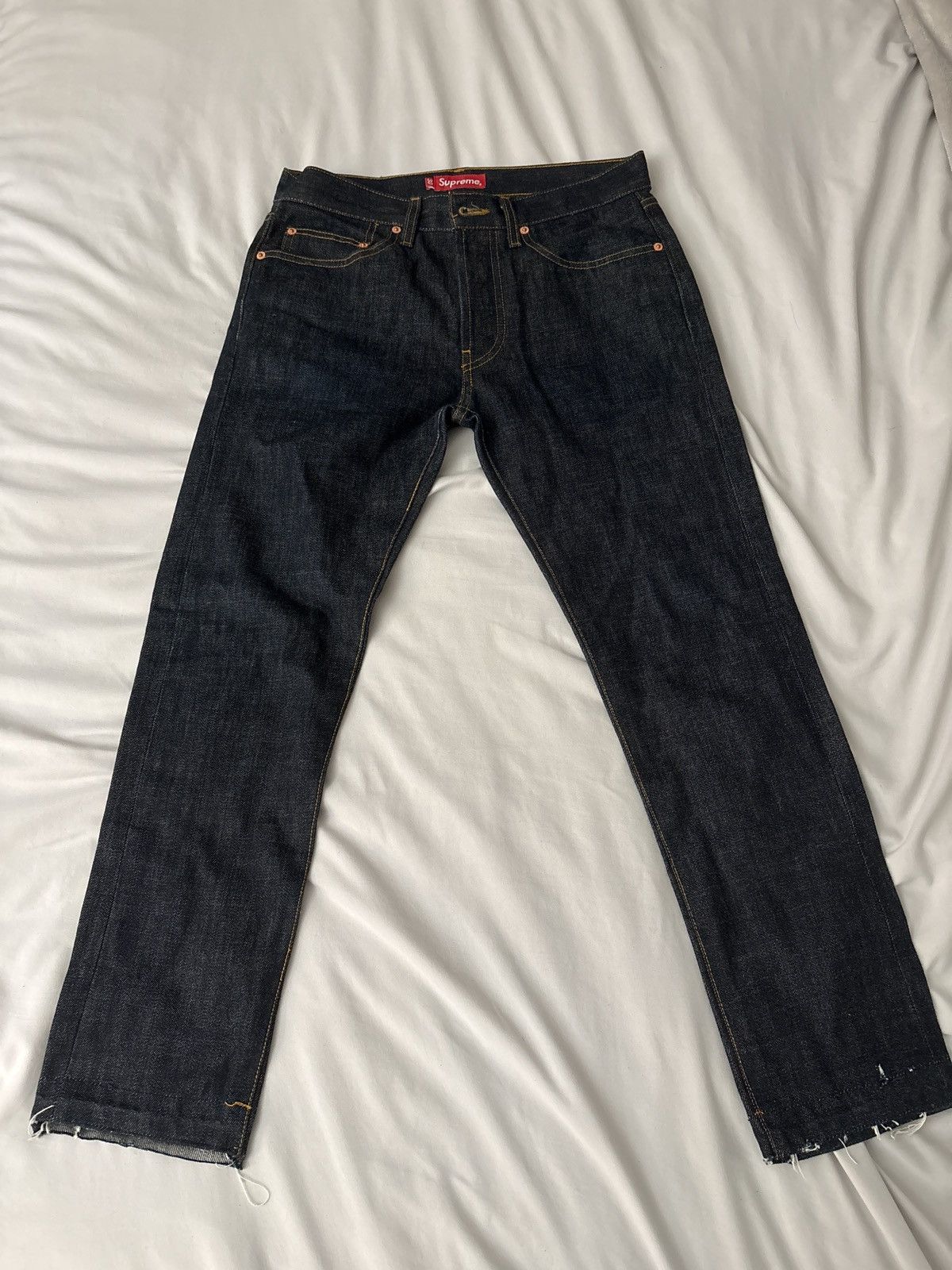 Supreme Supreme Navy Blue jeans Size US 30 / EU 46 - 2 Thumbnail