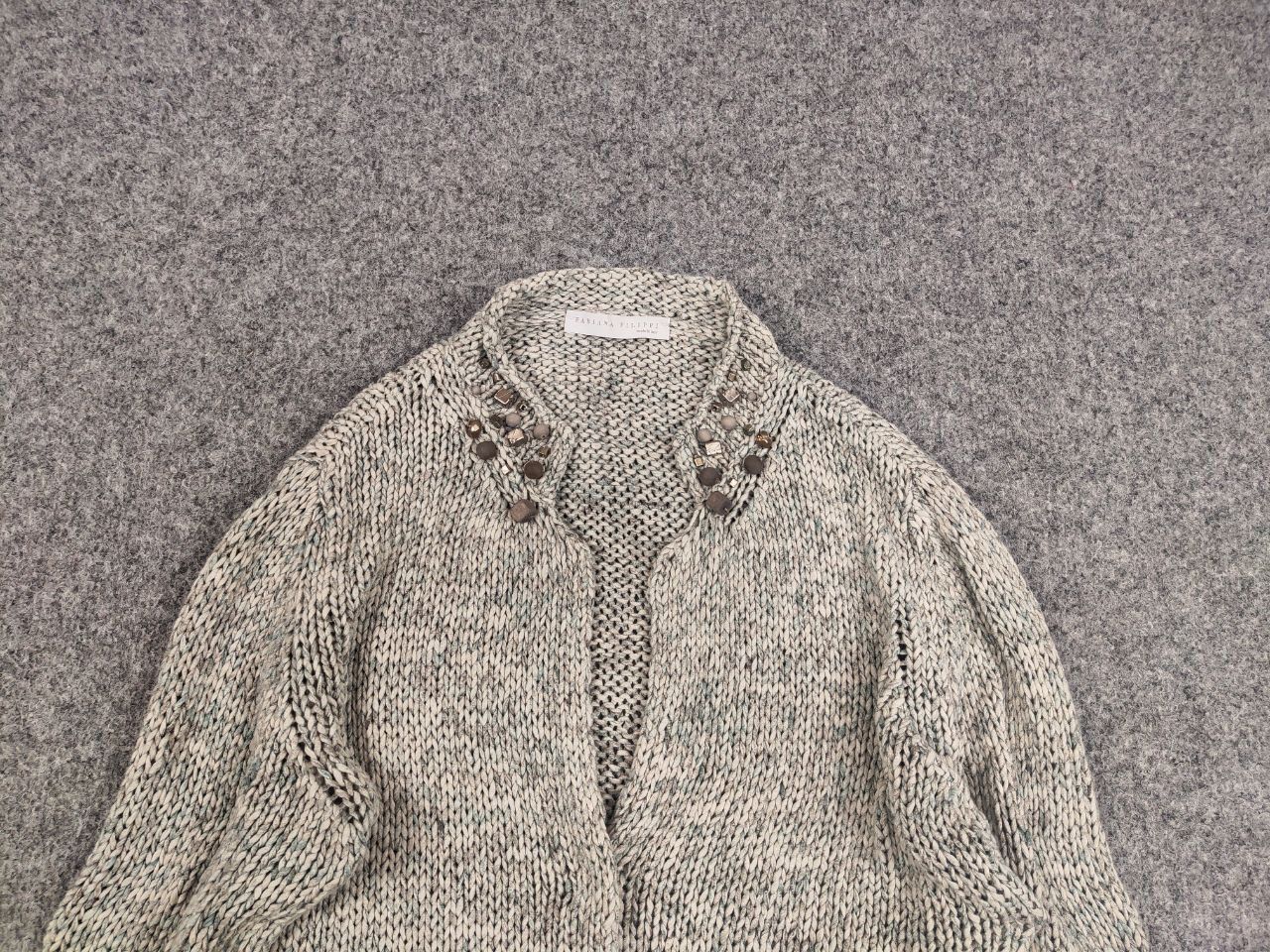 Fabiana Filippi Fabiana Filippi Premium designer Knit Blazer Cardigan Size L / US 10 / IT 46 - 8 Thumbnail