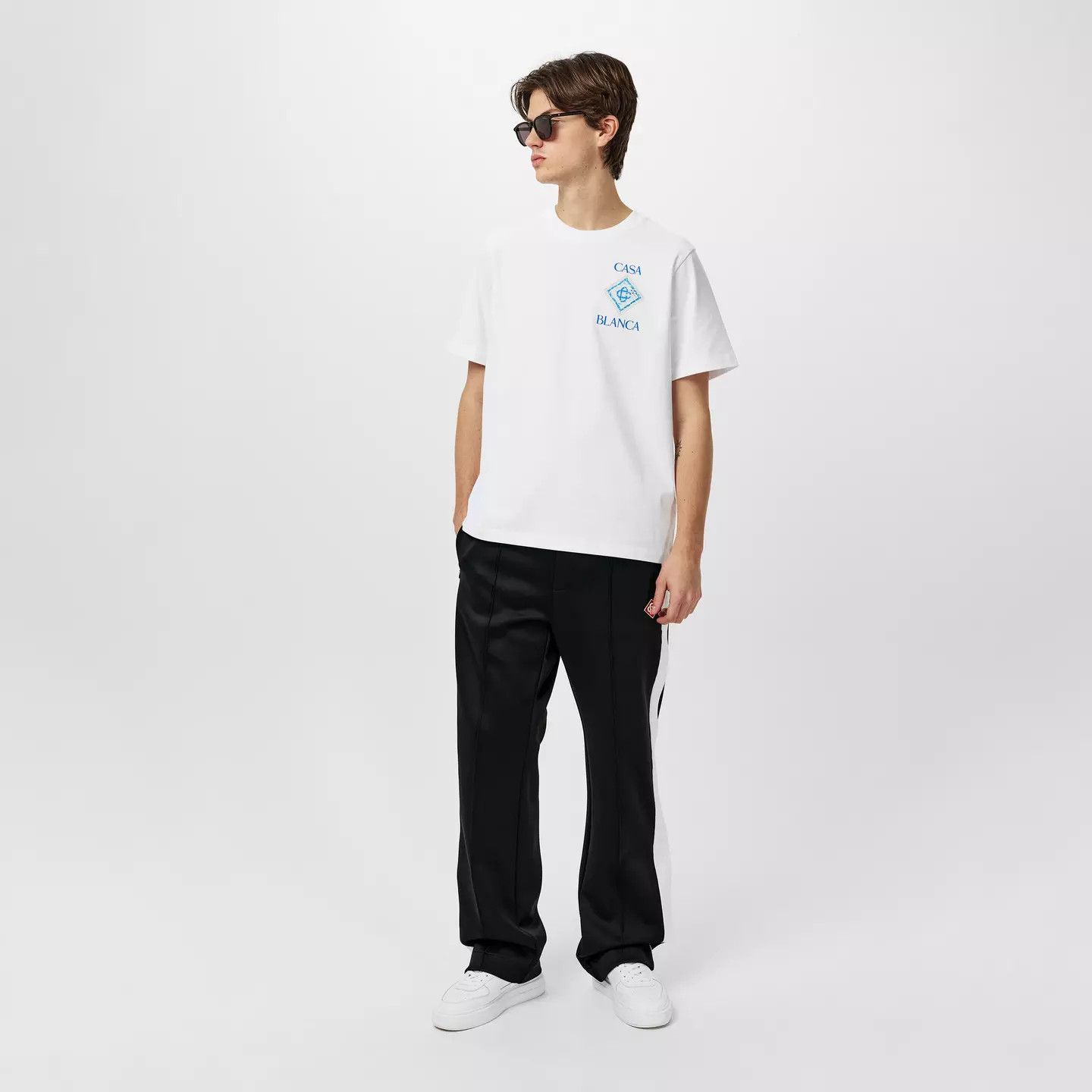Casablanca o1g2r1mq0426 Open Hem Fleece Relaxed Sweatpants & Joggers Size US 34 / EU 50 - 6 Thumbnail