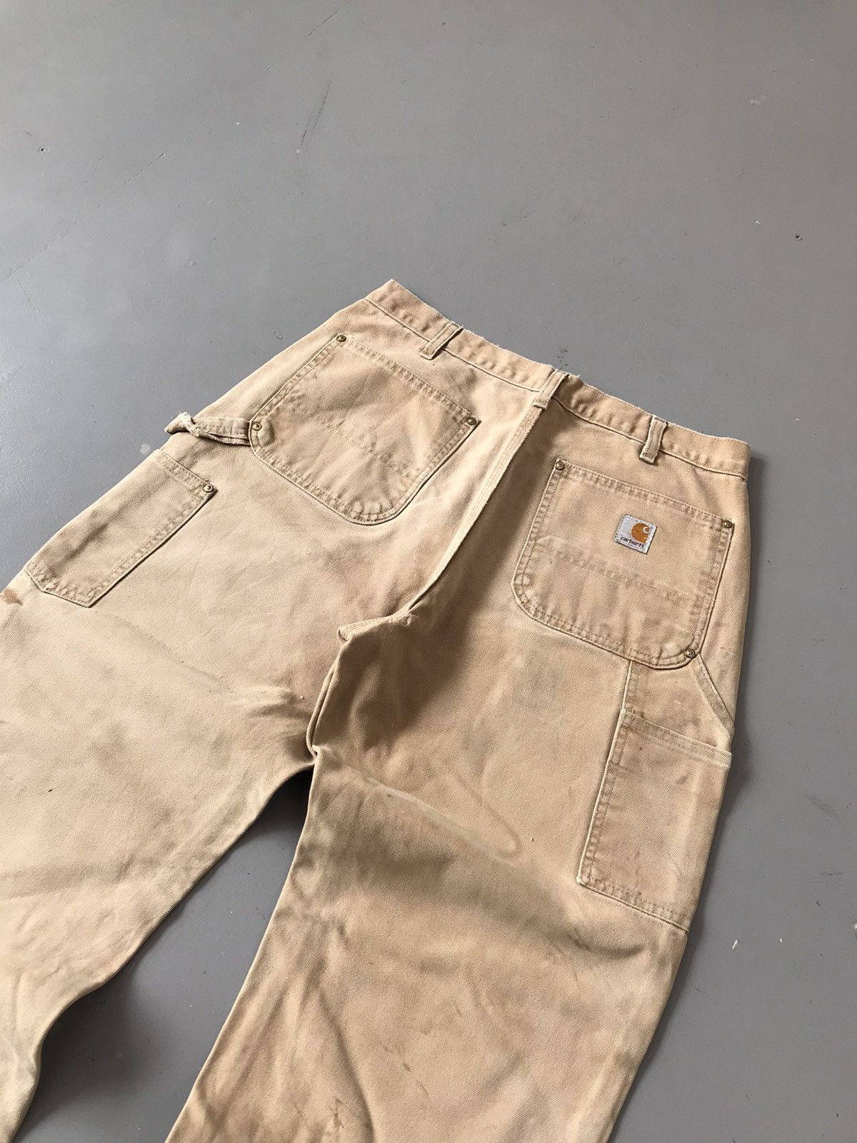 Carhartt × Vintage Vintage Carhartt 90’s B01 BRN Faded double knee denim Size US 32 / EU 48 - 8 Thumbnail