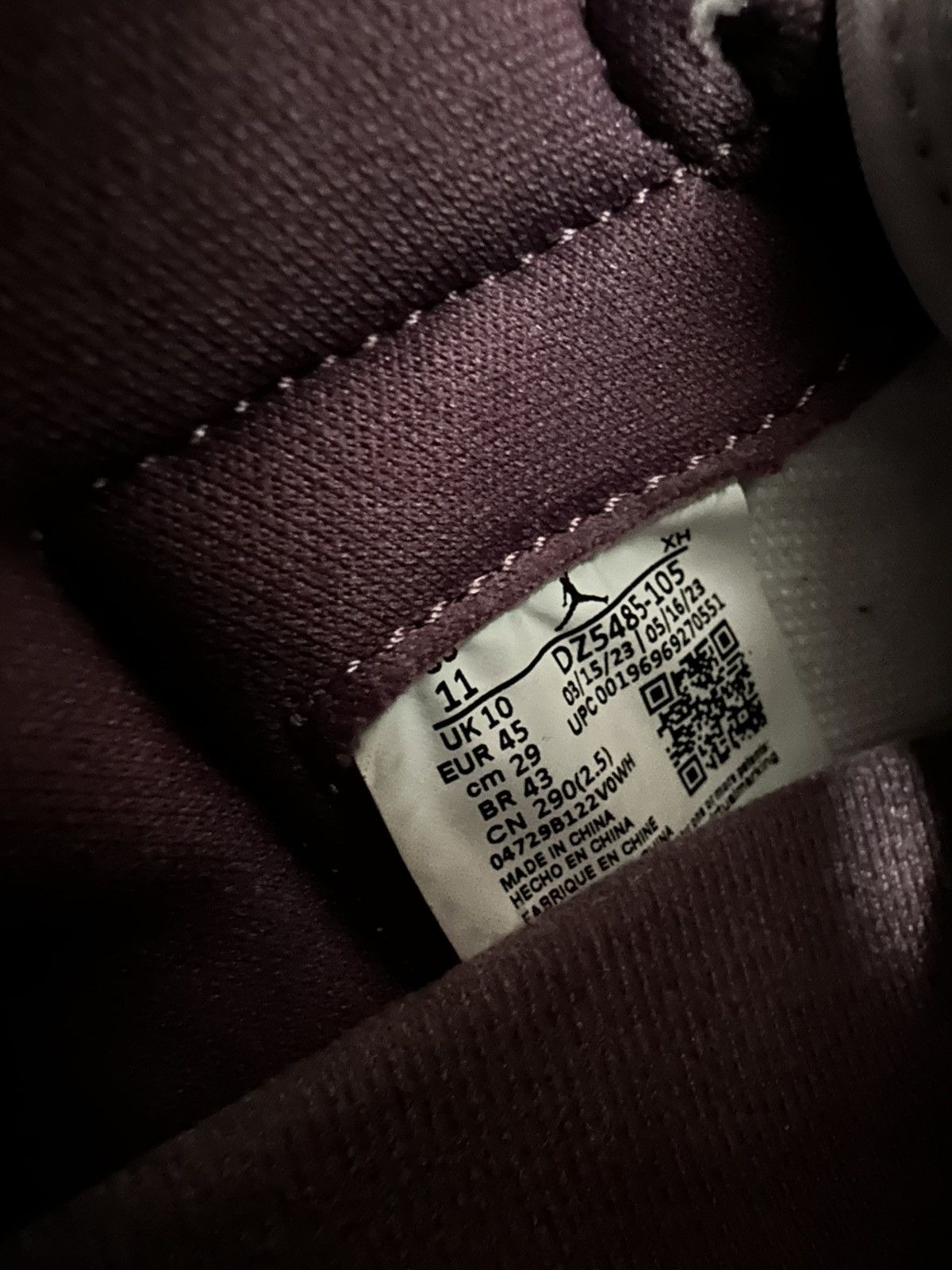 Nike Jordan 1 Hi Mauve Size US 11 / EU 44 - 6 Thumbnail