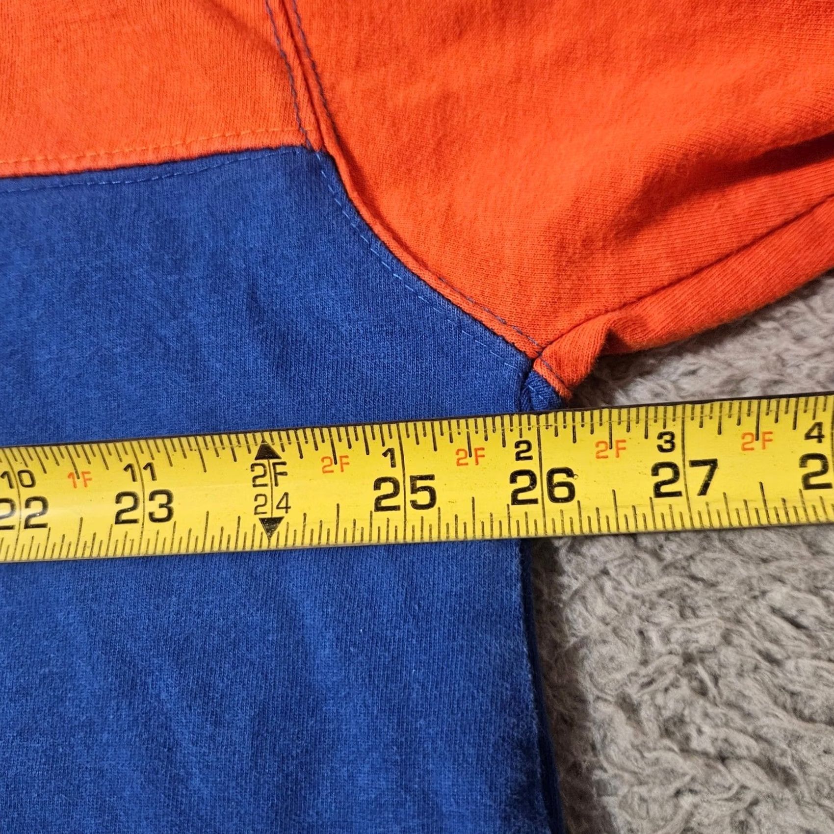 Pro Player Pro Player Rugby Style Shirt Mens 2XL Orange Blue Striped Size US XXL / EU 58 / 5 - 7 Thumbnail