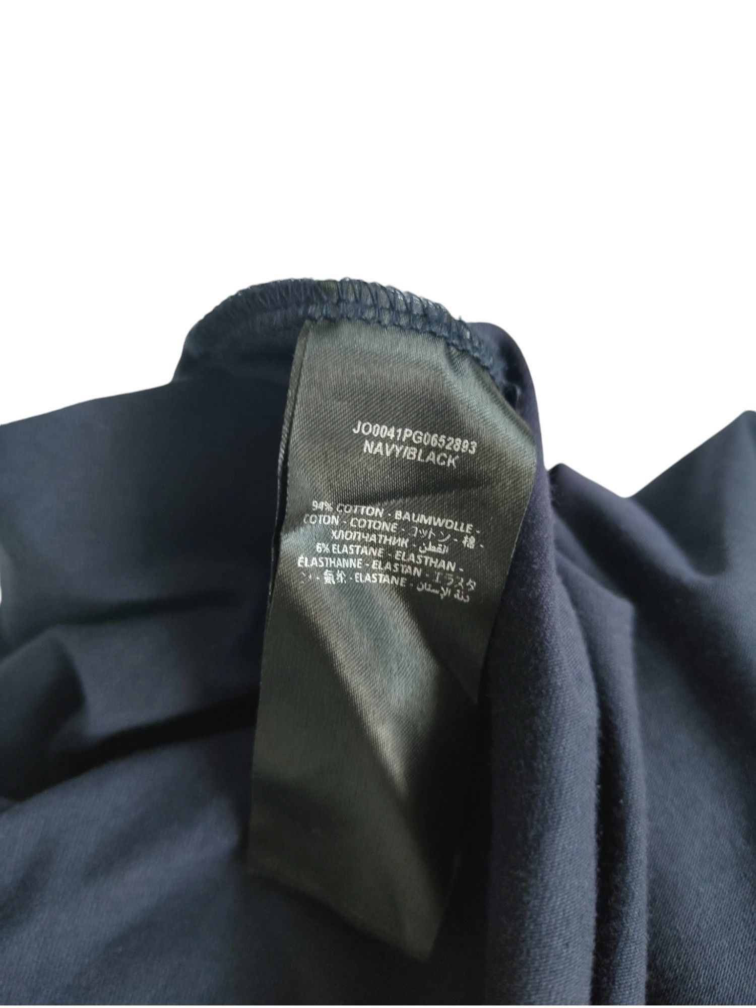 JW Anderson Navy Blue Crew Neck Cotton Top With Overall Logo Pattern Size XS / US 0-2 / IT 36-38 - 6 Thumbnail