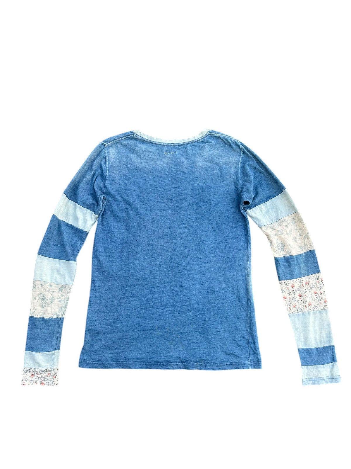 Kapital Kapital Hippies Boro Patchwork indigo Sunfaded tshirt Size US M / EU 48-50 / 2 - 3 Thumbnail