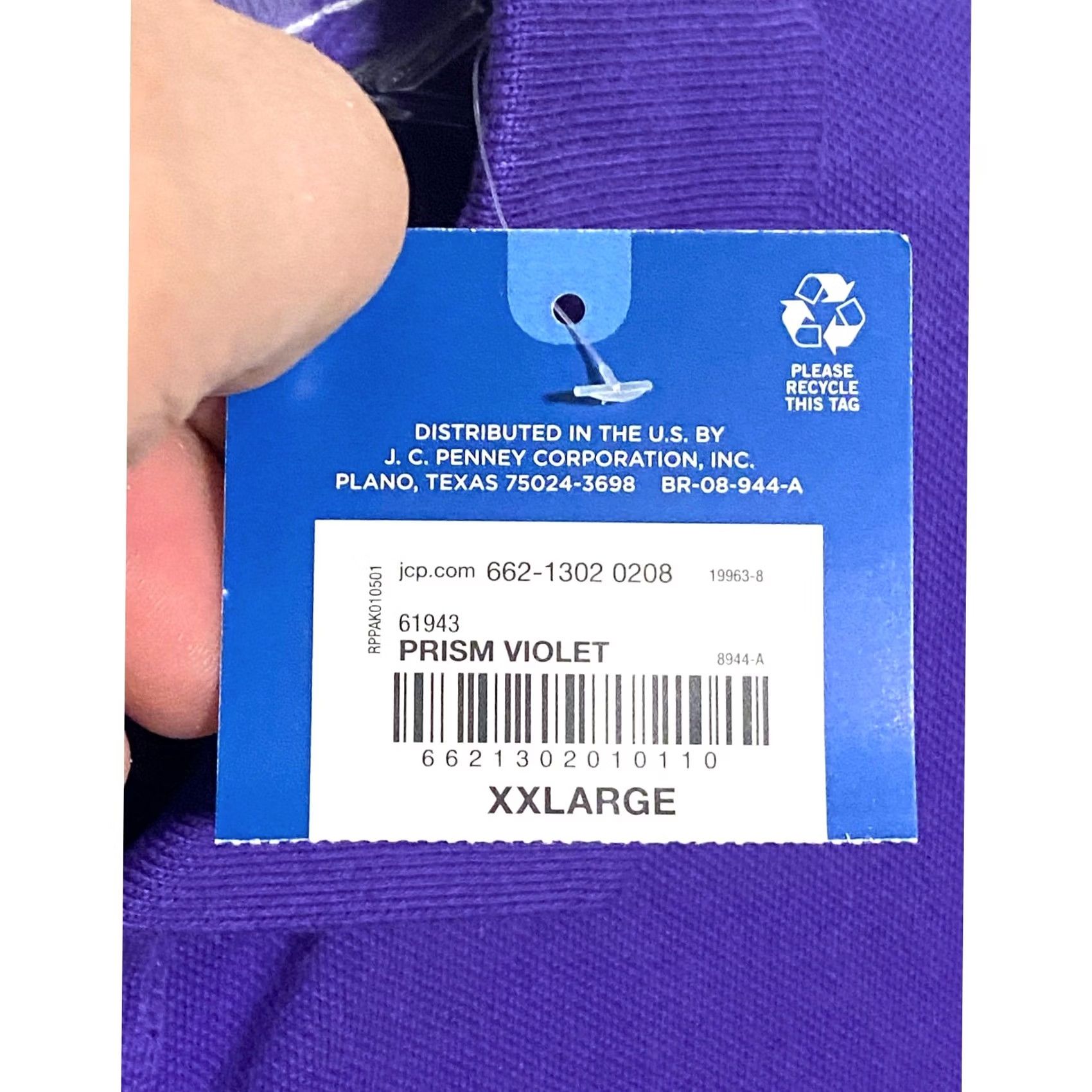 Vintage Arizona Jean Co Purple Polo Shirt Womens XXL Stretch Preppy Uniform Casual NWT Polo Short Sleeve Pullover Cotton Blend Spandex Size XXL / US 16-18 / IT 52-54 - 6 Thumbnail