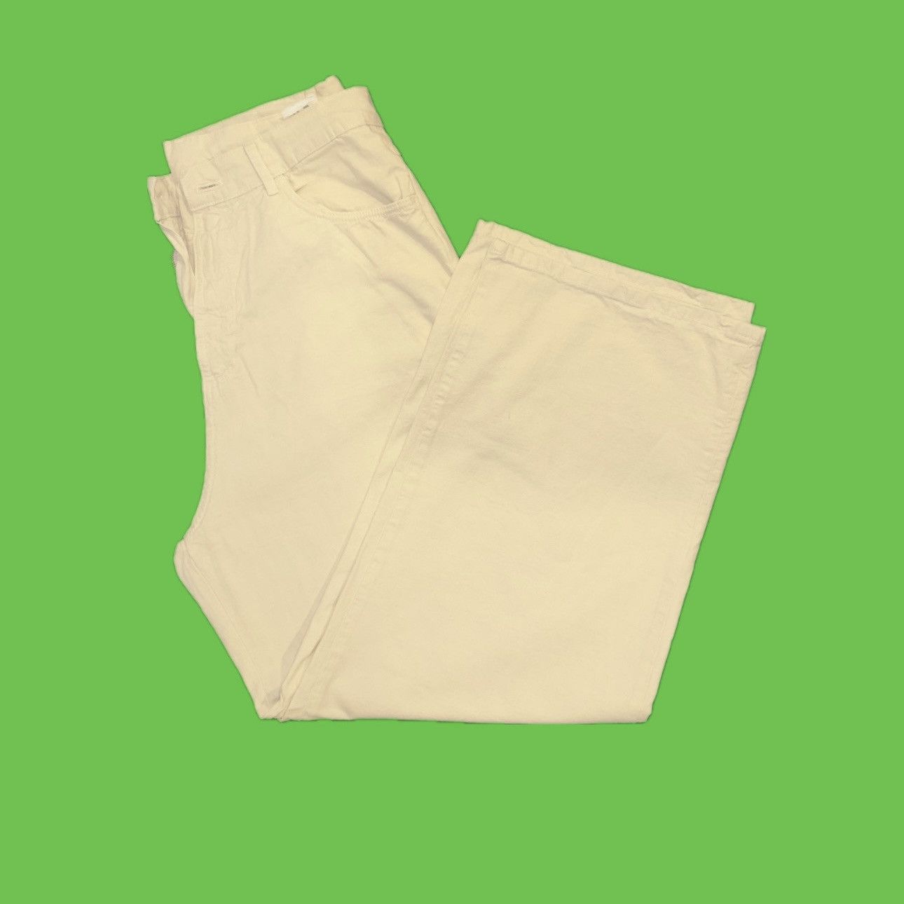 Zara Zara Wide Leg Trouser Off White Size US 42 / EU 58 - 1 Thumbnail