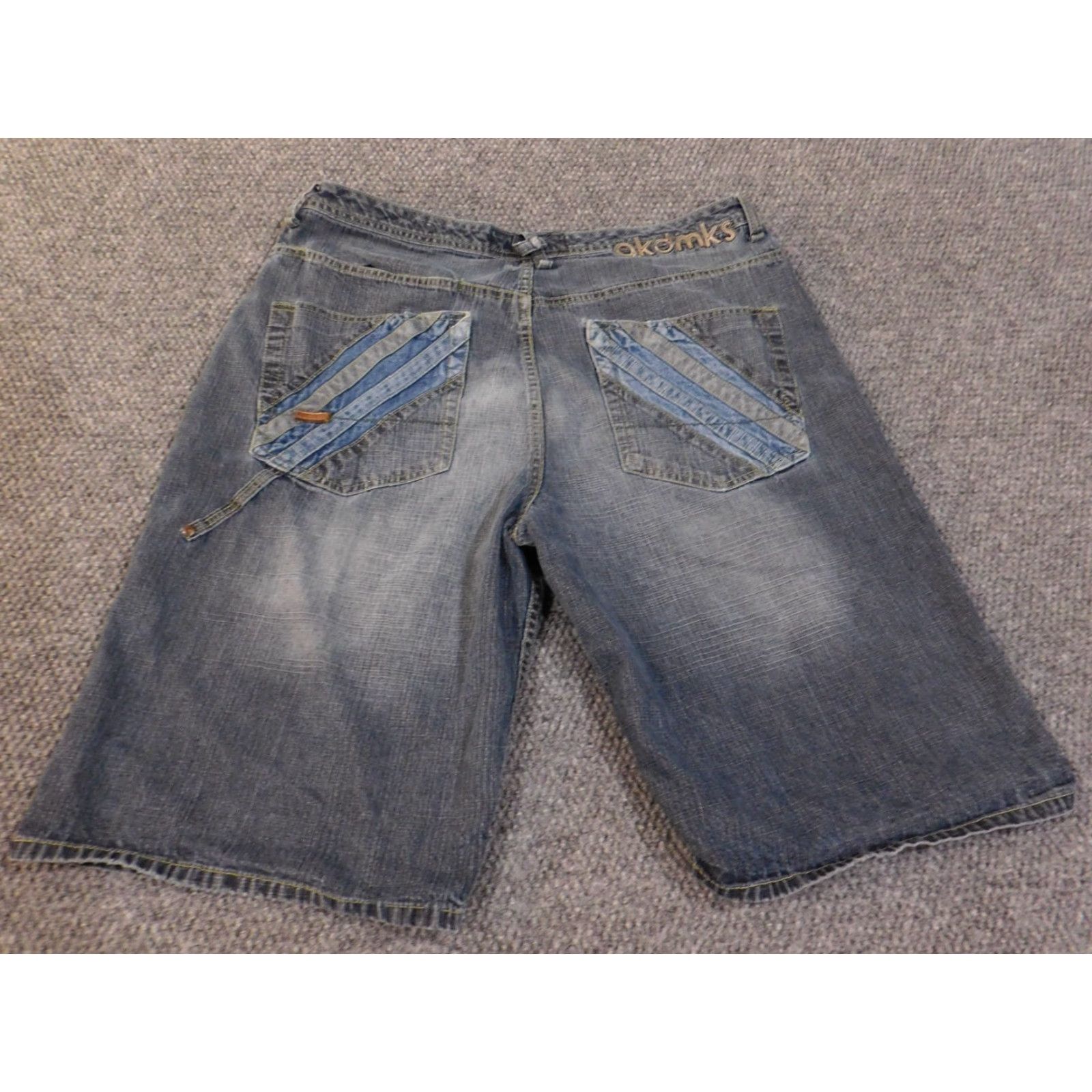 Akademiks Akademiks Shorts 38 vintage mens hiphop denim baggy skater Chino Casual Blue Cotton Size US 38 / EU 54 - 2 Thumbnail