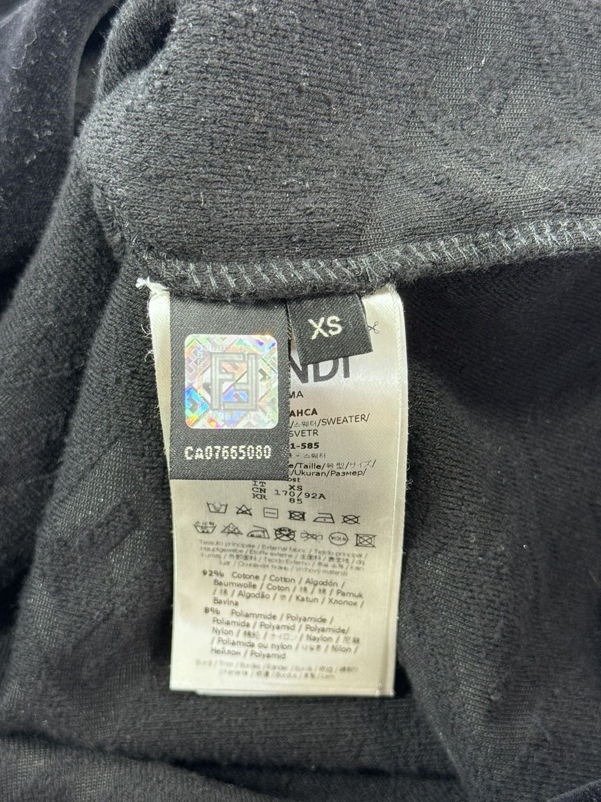 Fendi LOGO PRINT OVERSIZED VELVET JUMPER Size US M / EU 48-50 / 2 - 5 Thumbnail