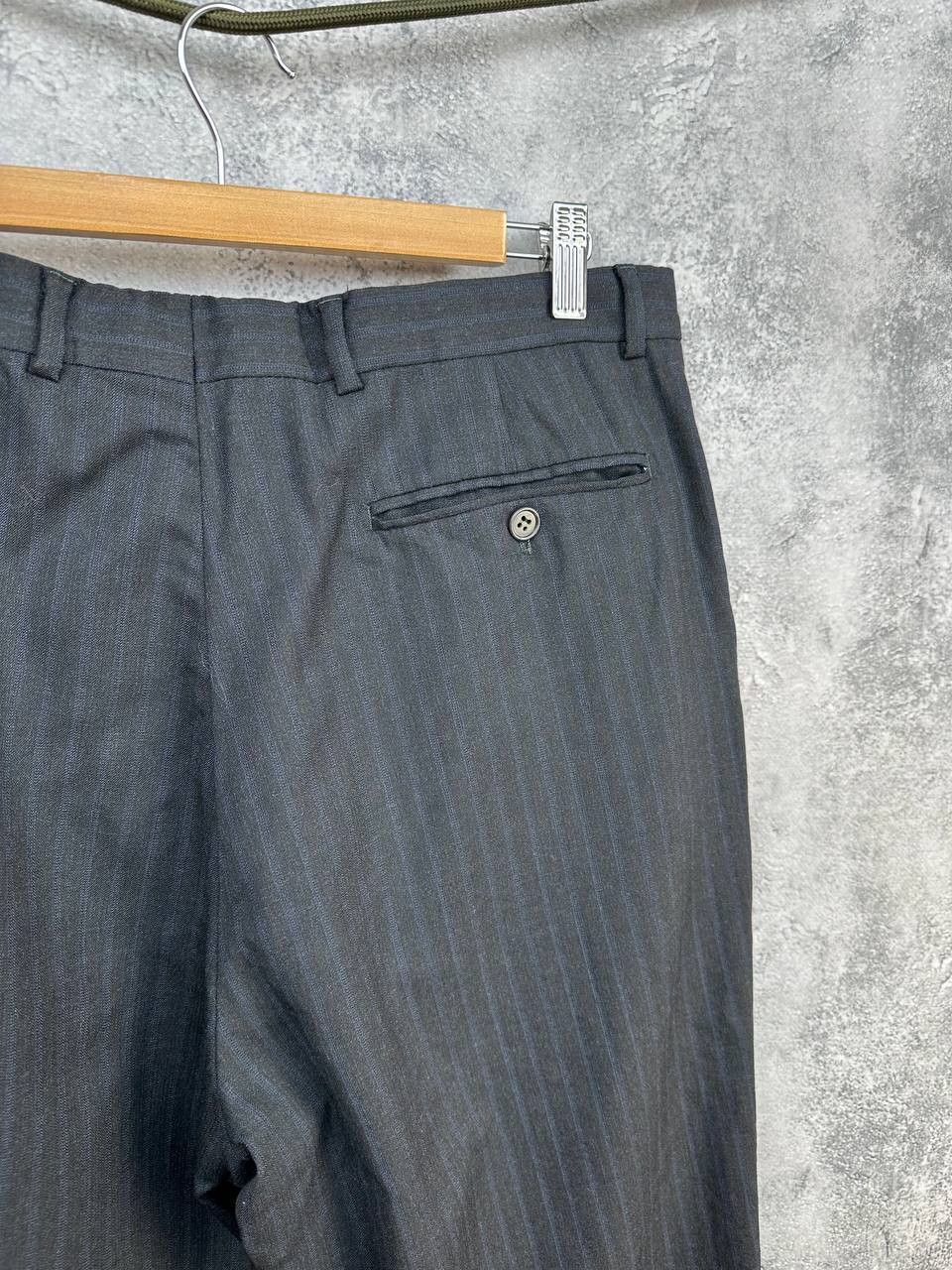 Yves Saint Laurent Yves Saint Laurent Vintage Striped Wool Dress Suit Pants Size 54R - 6 Thumbnail