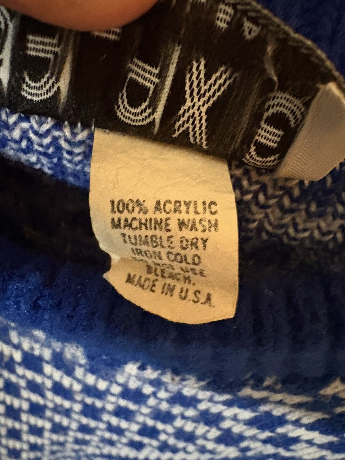 Designer × Vintage Vintage 1990s Galaxie knitwear Sweater Size US XL / EU 56 / 4 - 4 Thumbnail