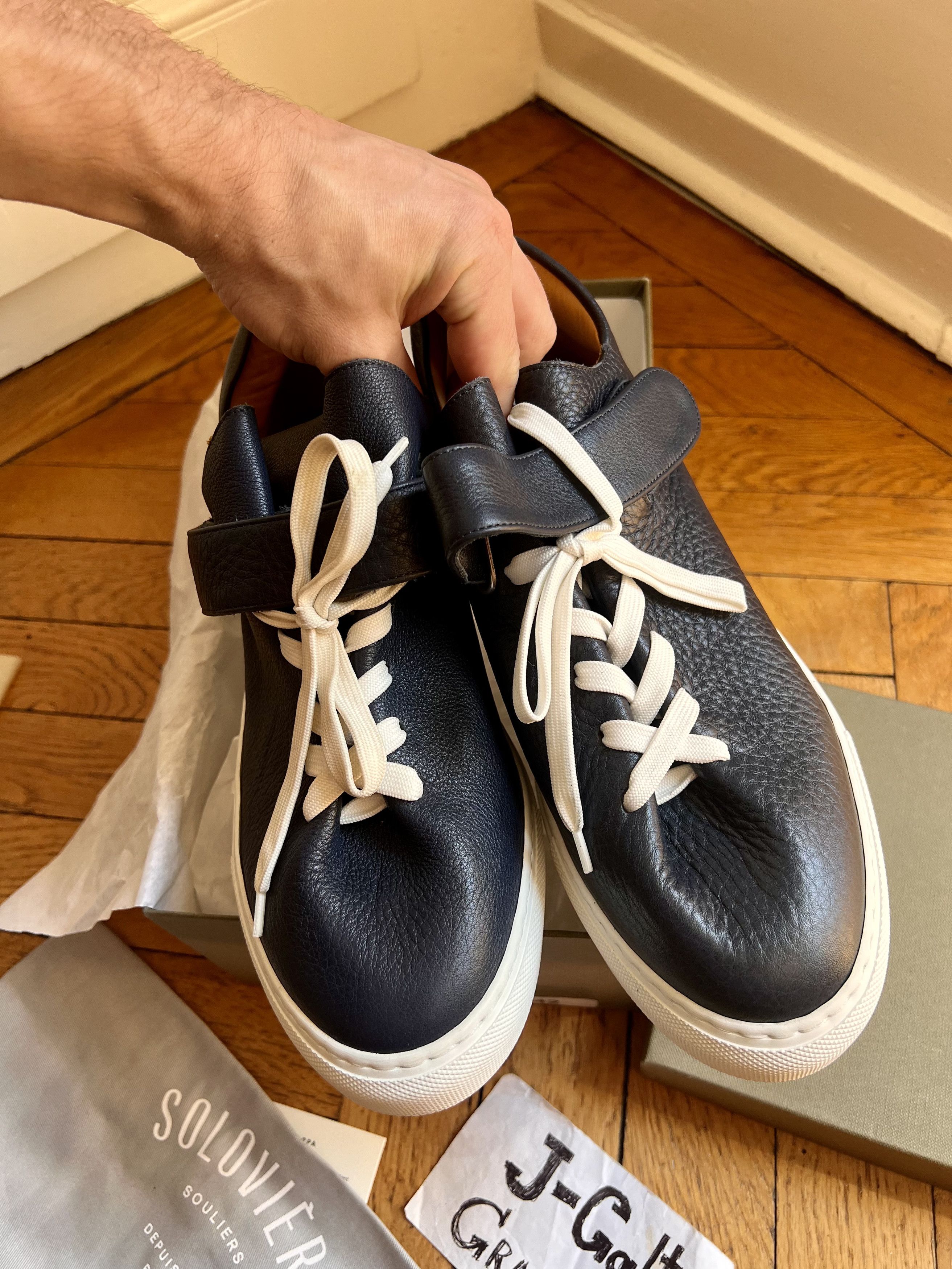 Jacques Soloviere × Saint Laurent Paris Calf leather Rodolphe sneaker Size US 9 / EU 42 - 9 Thumbnail