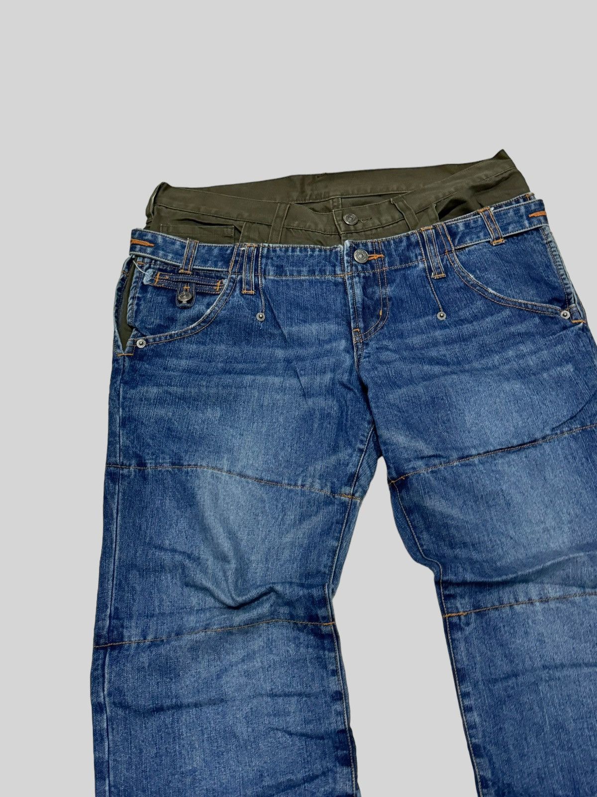 PPFM VINTAGE PPFM DOUBLE WAIST RECONSTRUCTED STYLE Size US 32 / EU 48 - 4 Thumbnail