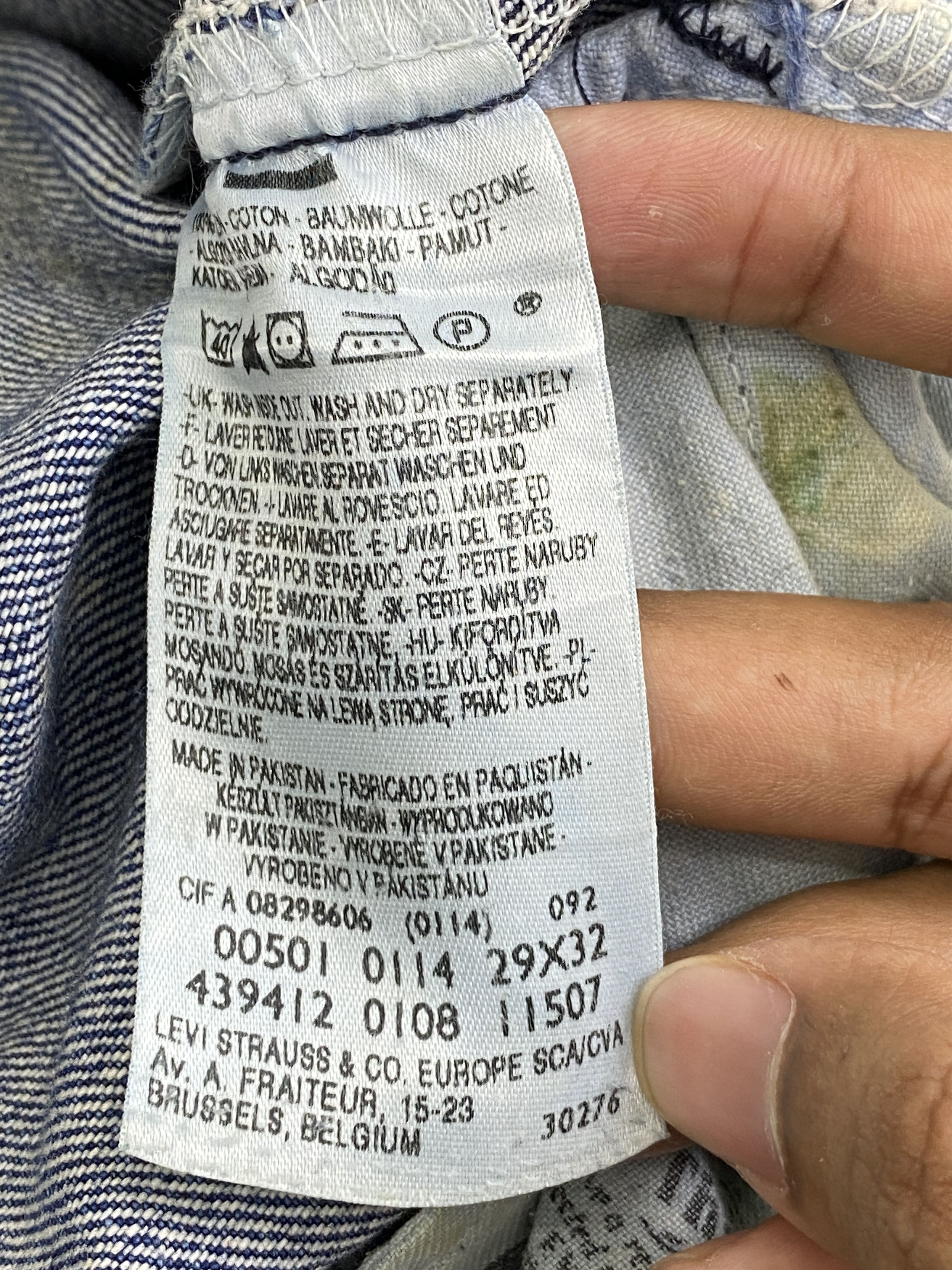 Levi's Blue Denim Vintage Levis 501 Jeans DP2758 Size US 30 / EU 46 - 7 Thumbnail