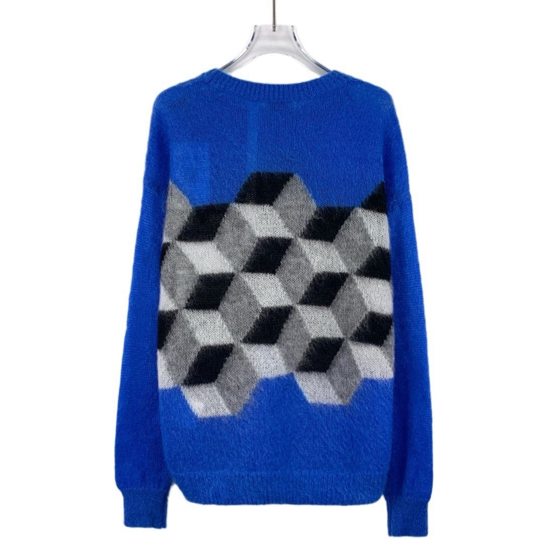 Moncler Moncler 3D Pattern Intarsia Long Sleeve Knit Sweater K26WX Size M / US 6-8 / IT 42-44 - 2 Thumbnail
