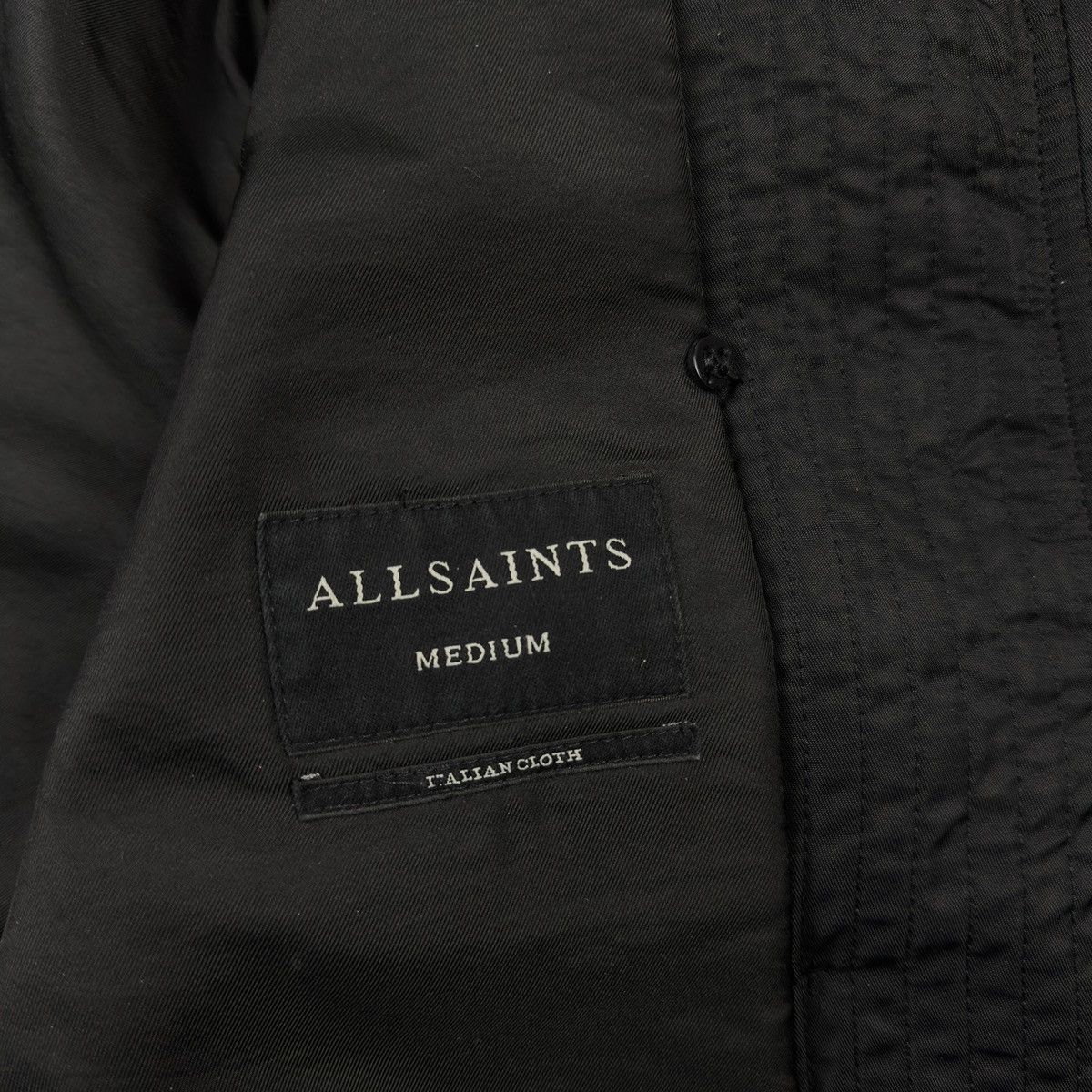 Allsaints All Saints Black Otis Bomber Jacket Size M Black Fur N-2b Size US S / EU 44-46 / 1 - 10 Thumbnail
