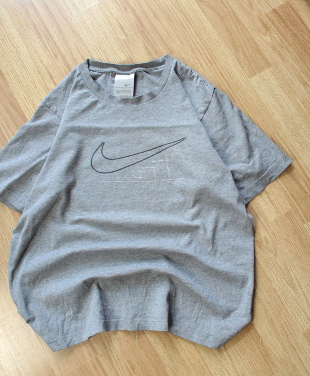 Vintage 🔥 90s Nike Vintage Big Logo Swoosh Y2K Hype T Shirt Drill Size US M / EU 48-50 / 2 - 2 Thumbnail