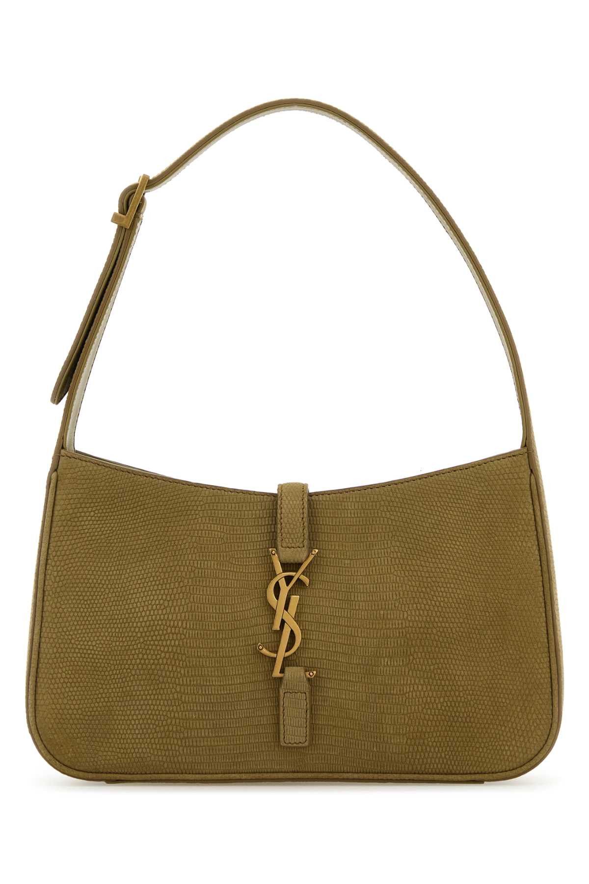 Saint Laurent Paris Sage Green Suede Le 5 A 7 Shoulder Bag Size ONE SIZE - 1 Thumbnail