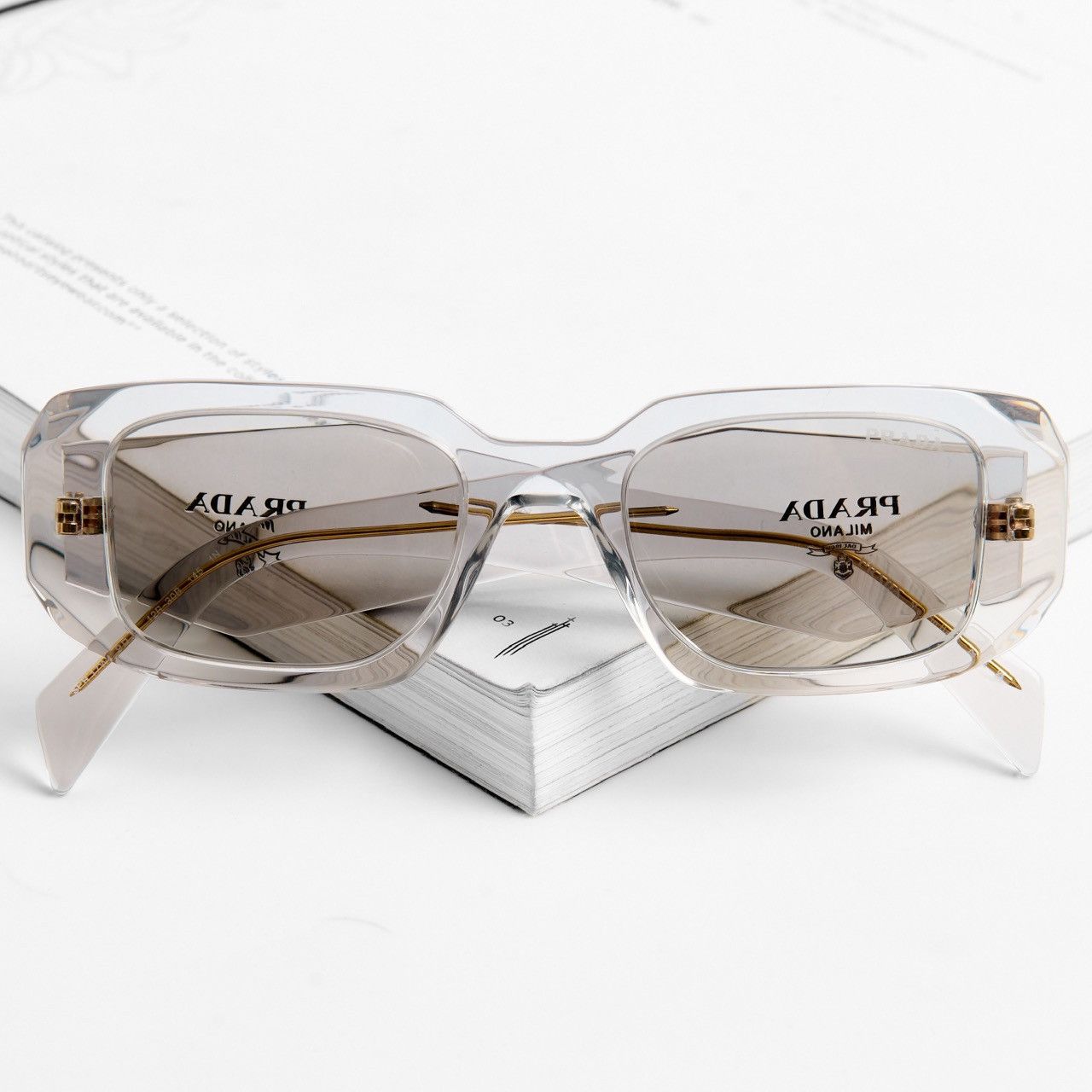 Prada PRADA 0PR 17WS 12R30B SUNGLASSES Size ONE SIZE - 6 Thumbnail