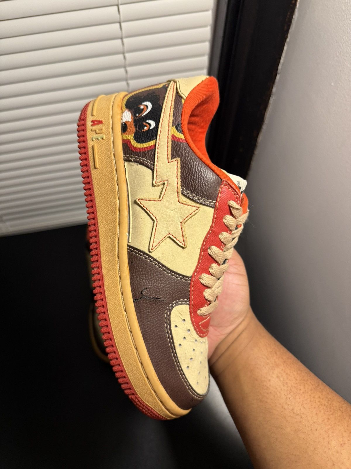 Bape Bapesta College Dropout Kanye Size 6.5 Size US 6.5 / EU 39-40 - 9 Thumbnail