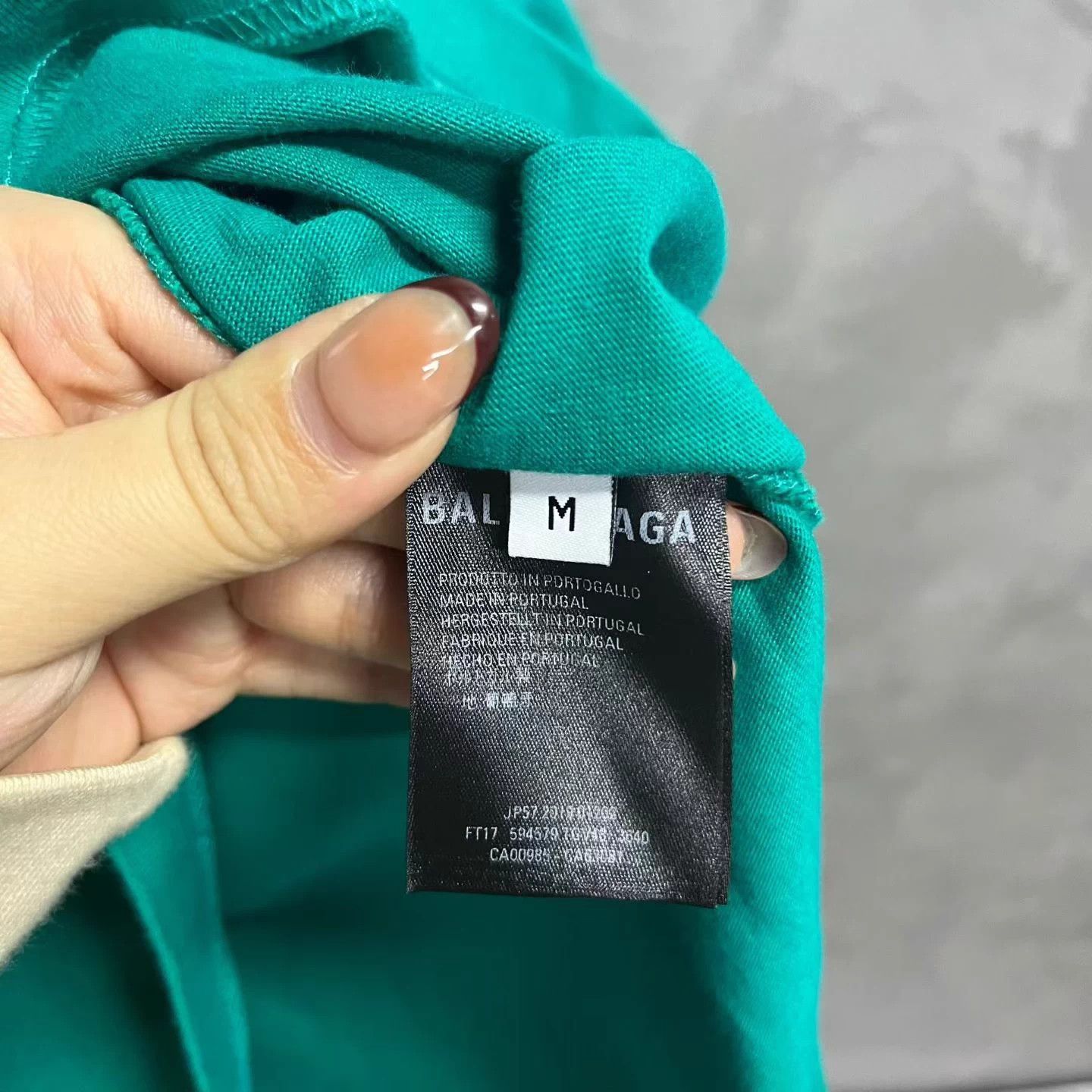 Balenciaga Balenciaga Jade Green Crown Short-Sleeve T-Shirt M Size US M / EU 48-50 / 2 - 4 Thumbnail