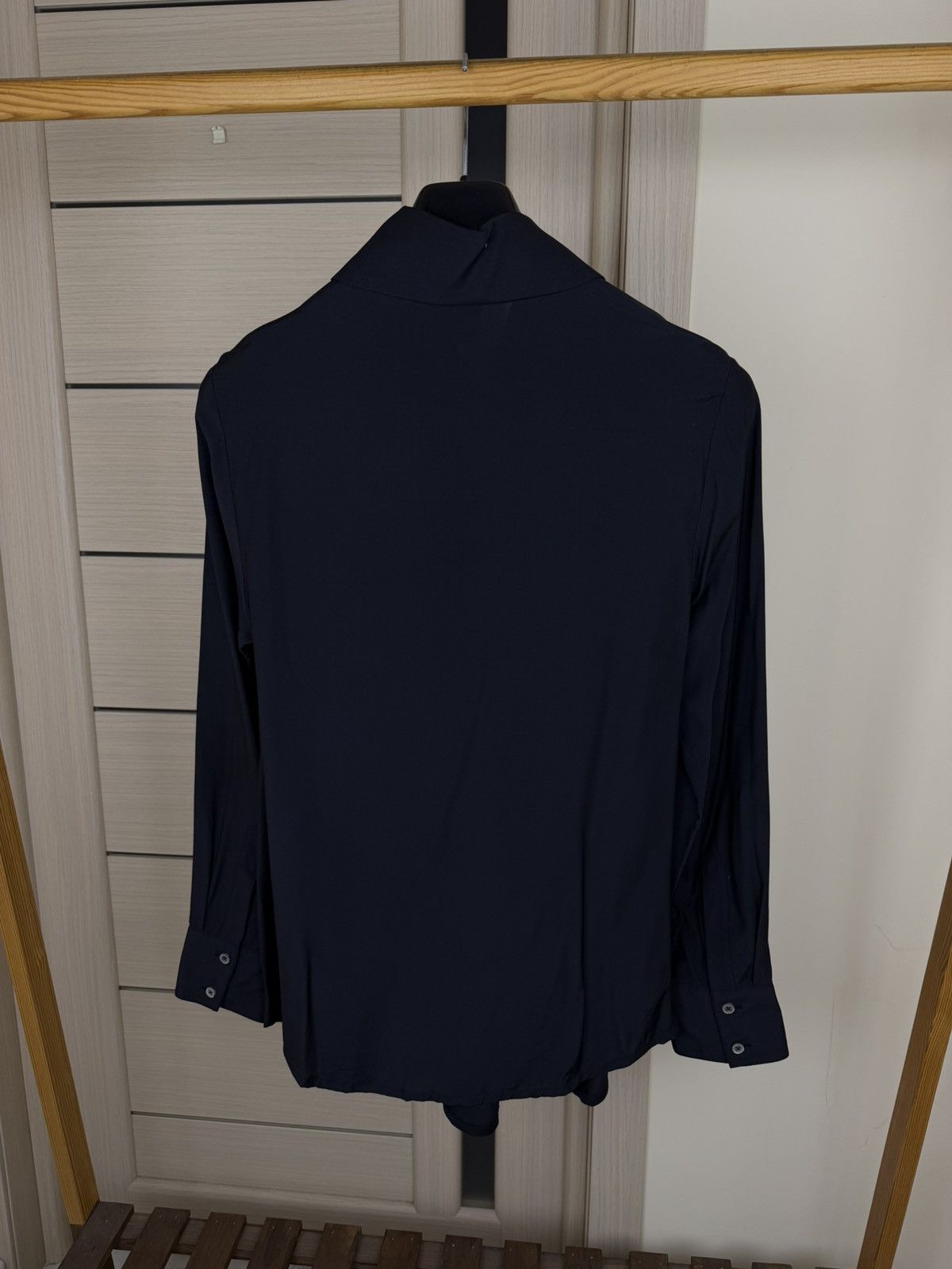 Vivienne Westwood Vivienne Westwood Womens Drape silk bloose Shirt Black Size M / US 6-8 / IT 42-44 - 7 Thumbnail