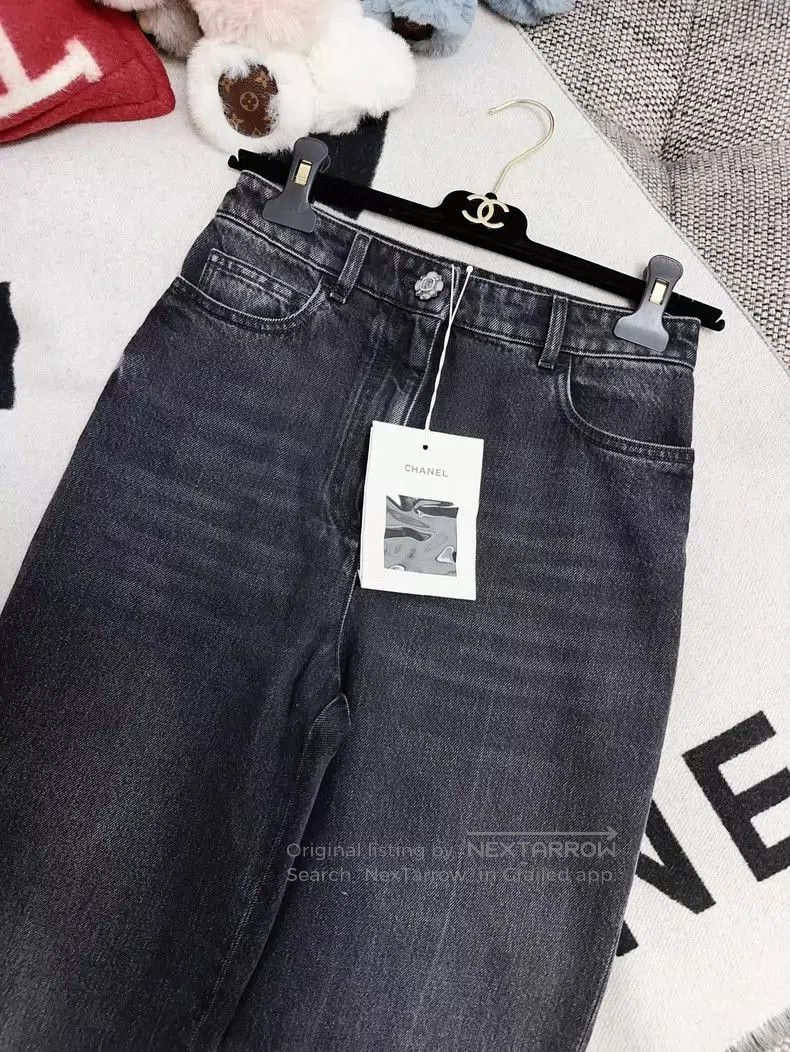 Chanel Chanel 24A Black Denim Jeans . Size US 34 / EU 50 - 3 Thumbnail