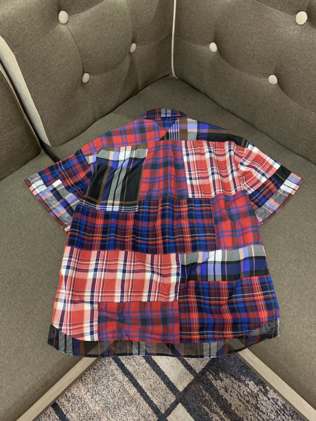 White Mountaineering White Mountaineering SS'19 Plaid Patchwork Polo Size US M / EU 48-50 / 2 - 2 Thumbnail