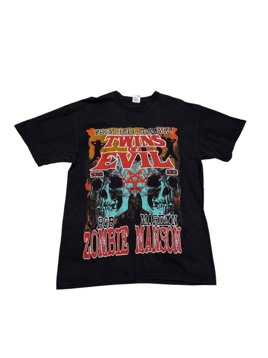 Band Tees Twins of Evil Marilyn Manson y2k Tour tee Size US L / EU 52-54 / 3 - 1 Thumbnail