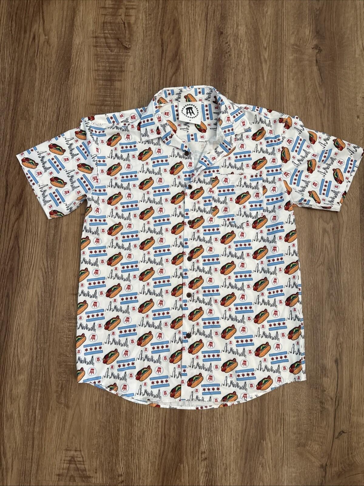 Other Barstool Sports Chicago Hot Dog Hawaiian Shirt Tropical Bros Size US M / EU 48-50 / 2 - 1 Thumbnail