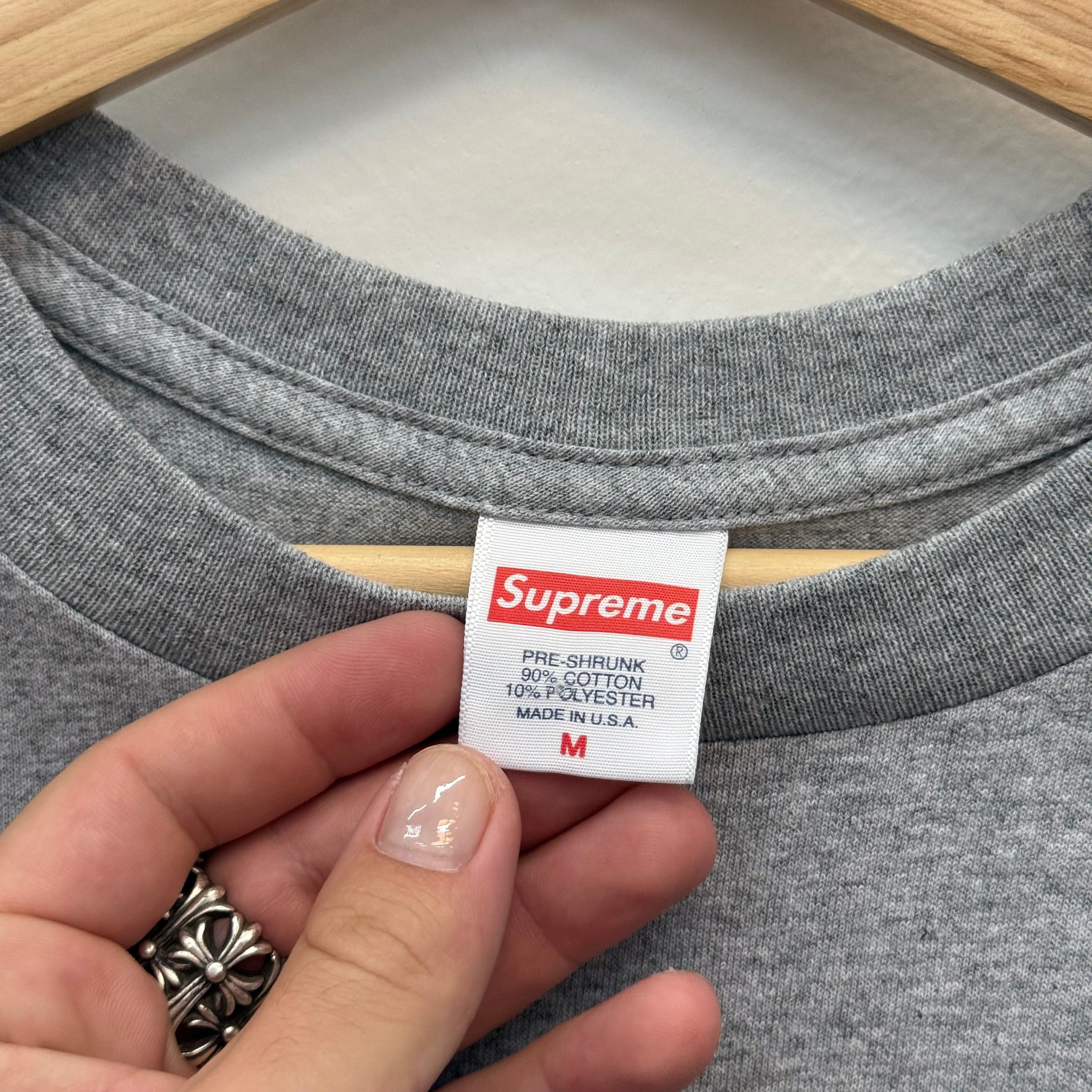 Supreme Shadow Tee Heather Grey - Size M