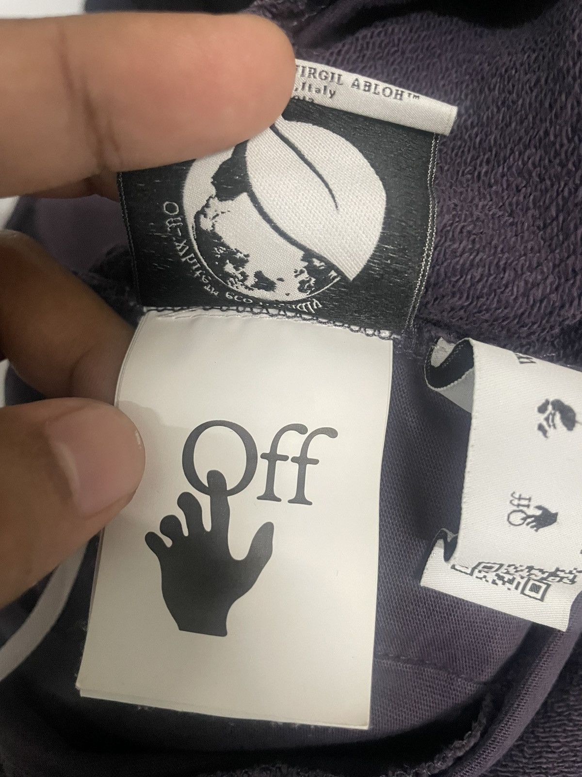 Off-White Off white embroidered logo sweatshort Size US 32 / EU 48 - 5 Thumbnail