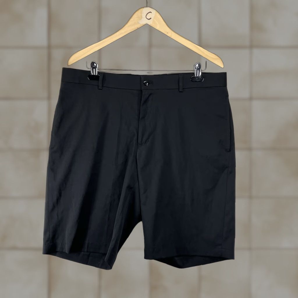 Vintage Slazenger Mens Flat Front Golf Shorts 36x10 Black Stretch Shorts Flat Front Golf Athletic Fit 36 Black Mens Size US 36 / EU 52 - 1 Thumbnail