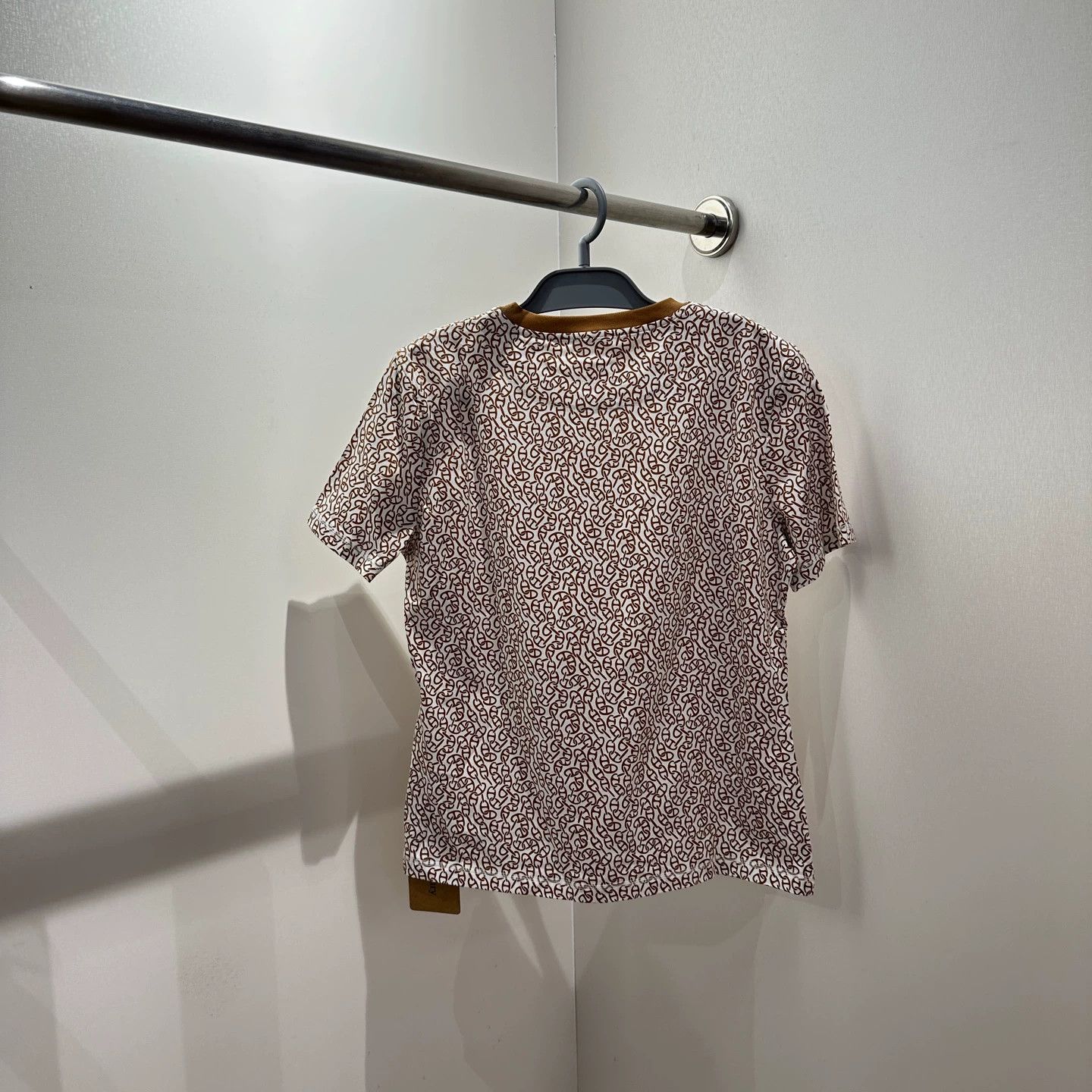 Hermes Hermès may617 all-over pig nose SS tee 44 cotton Size L / US 10 / IT 46 - 2 Thumbnail