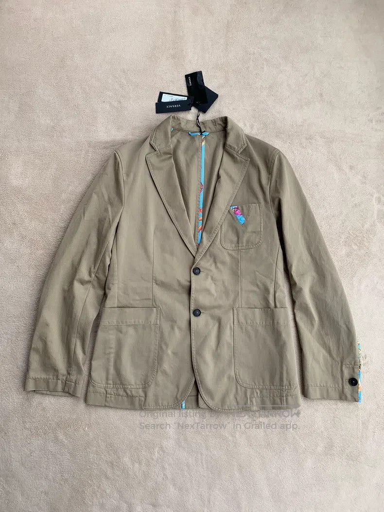 Versace Khaki single blazer