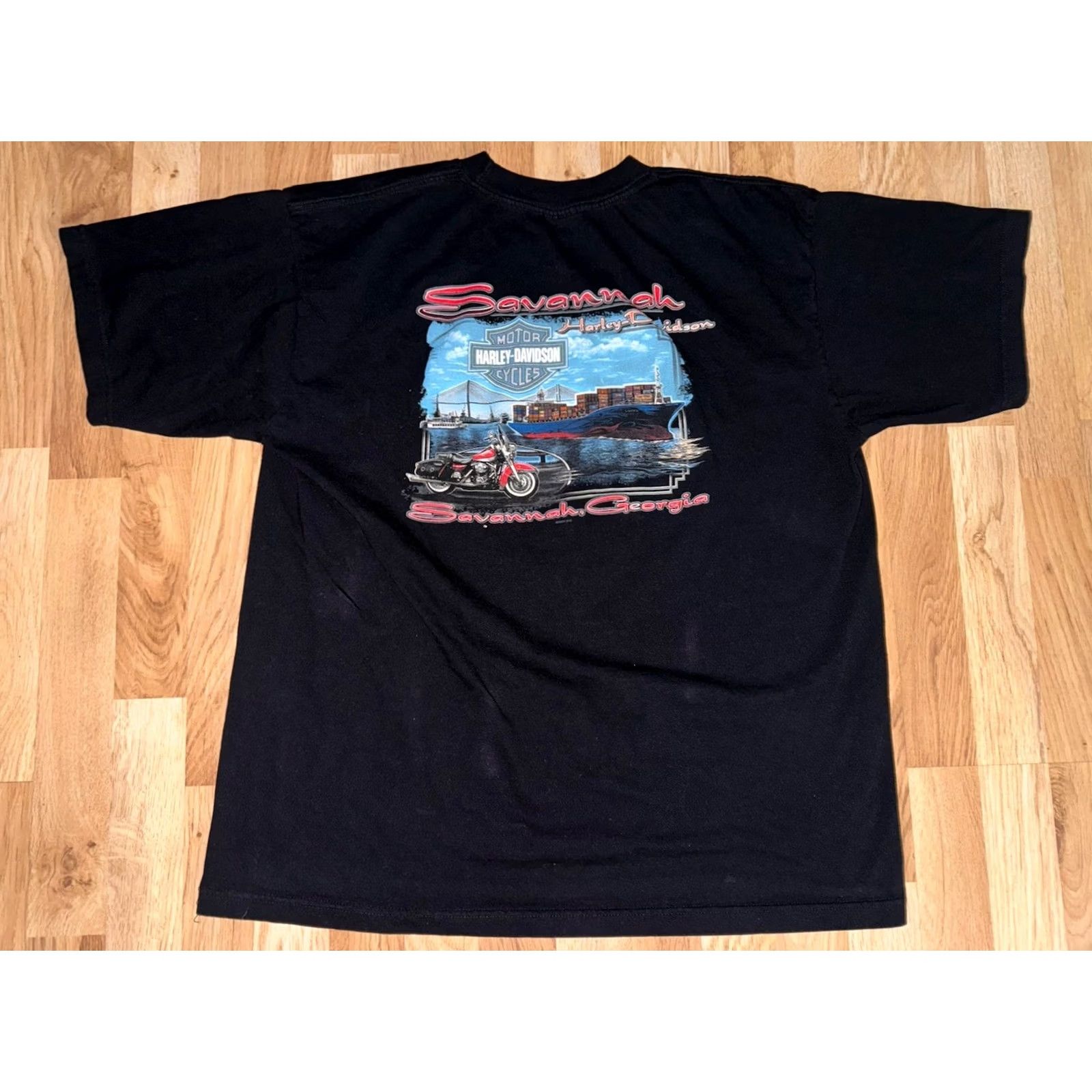 Harley Davidson VINTAGE Harley-Davidson T-Shirt Men’s XL Black Double Sided Y2K Biker Motorcycle Graphic Print Size US XL / EU 56 / 4 - 5 Thumbnail