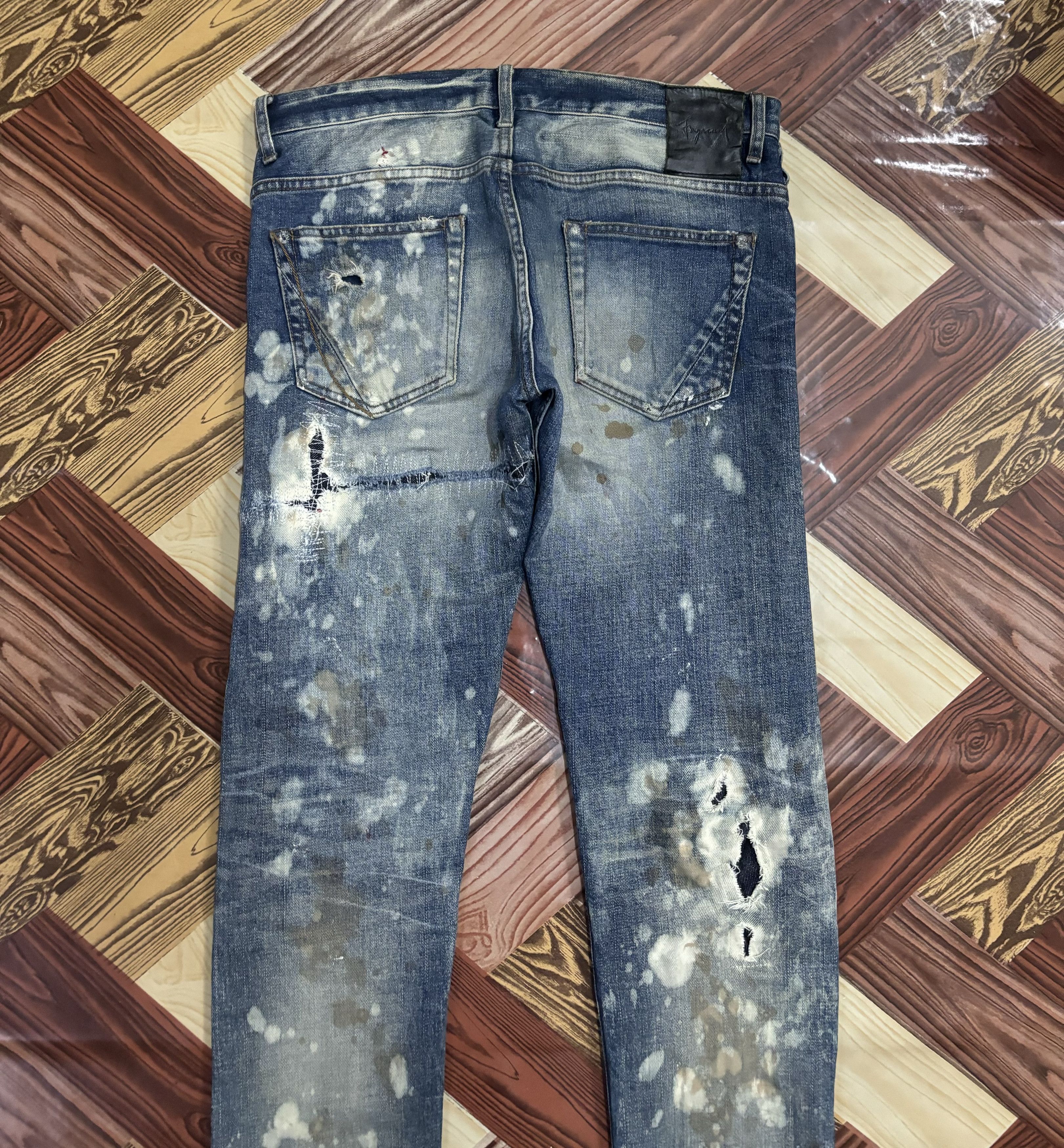 Fagassent Toshiki Aoki FAGASSENT TOSHIKI AOKI BLEACH DESTROYED DENIM JEANS Size US 32 / EU 48 - 4 Thumbnail