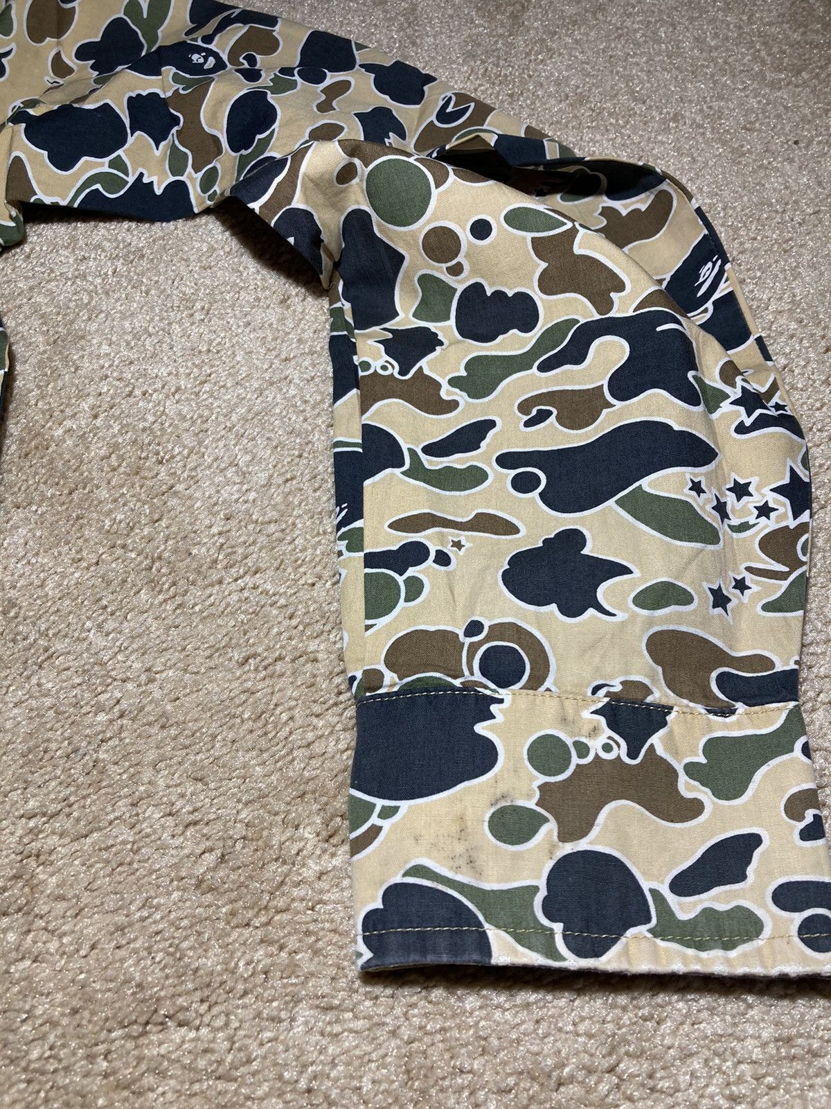 Bape 2003 Bape Psyche Camo Button Up Crazy First Camo OG Vintage Size US L / EU 52-54 / 3 - 11 Thumbnail